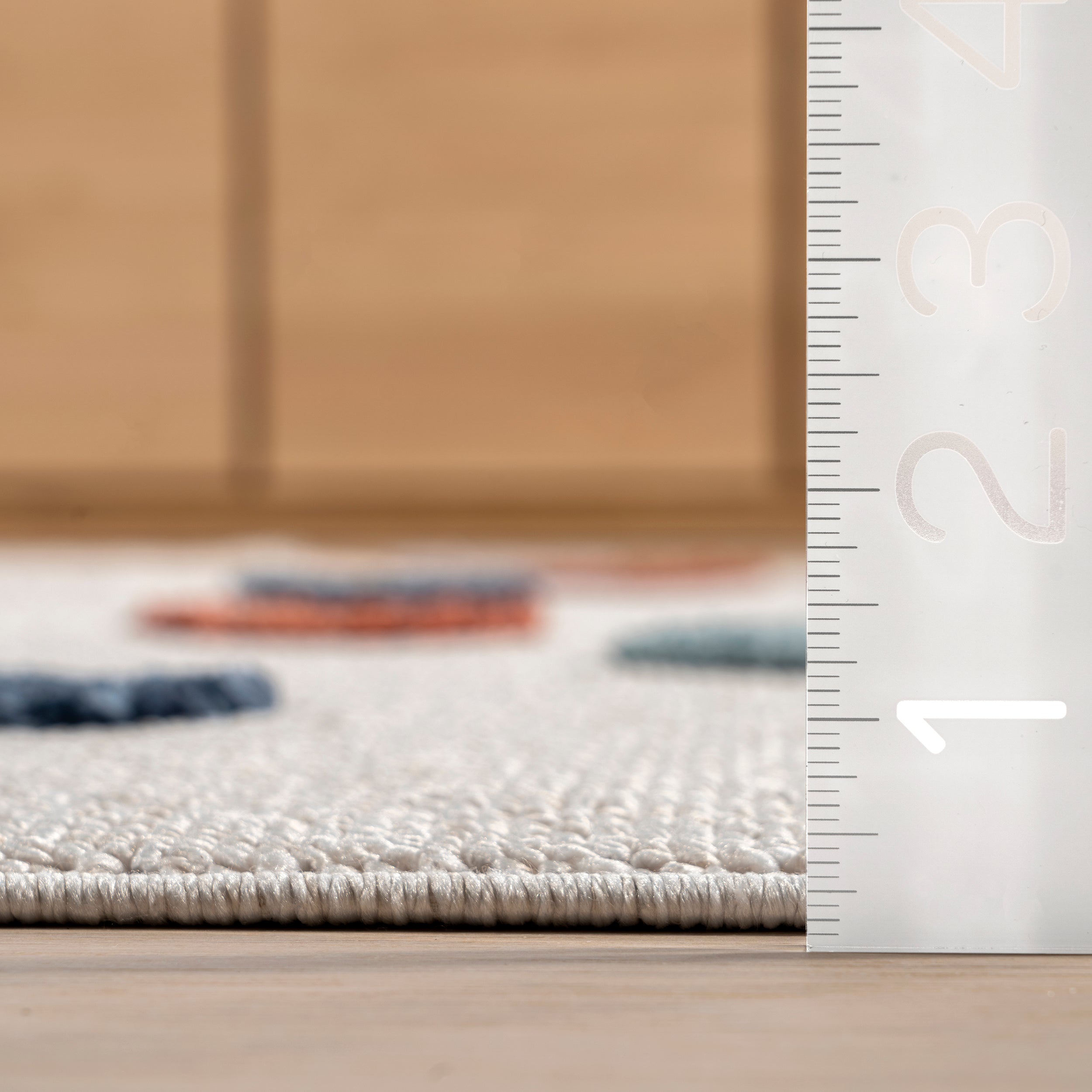 Marleigh Raindrop High-Low Kids Tasseled Area Rug - Image 3