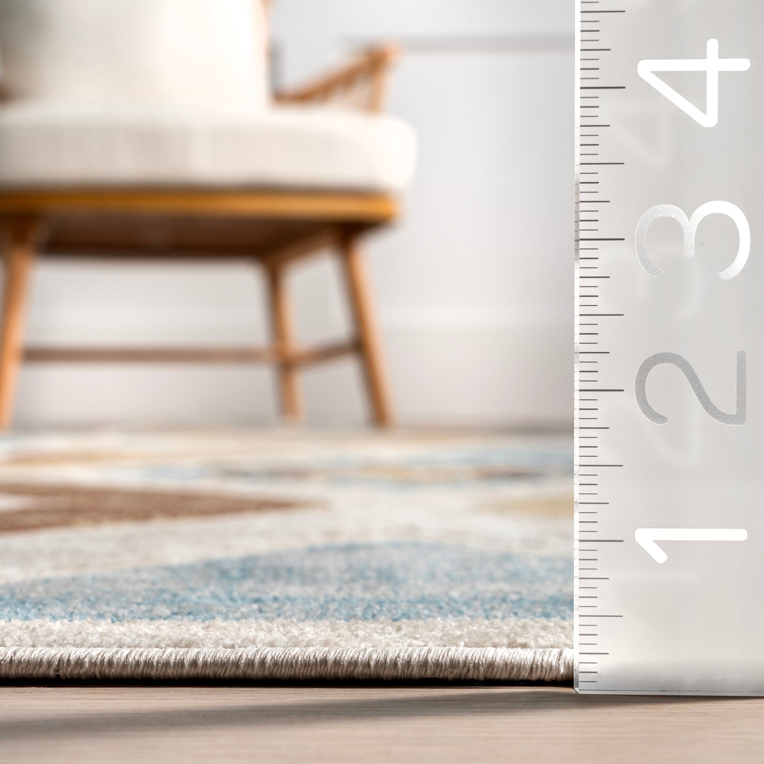 Henley Geometric Machine Washable Area Rug - Image 3