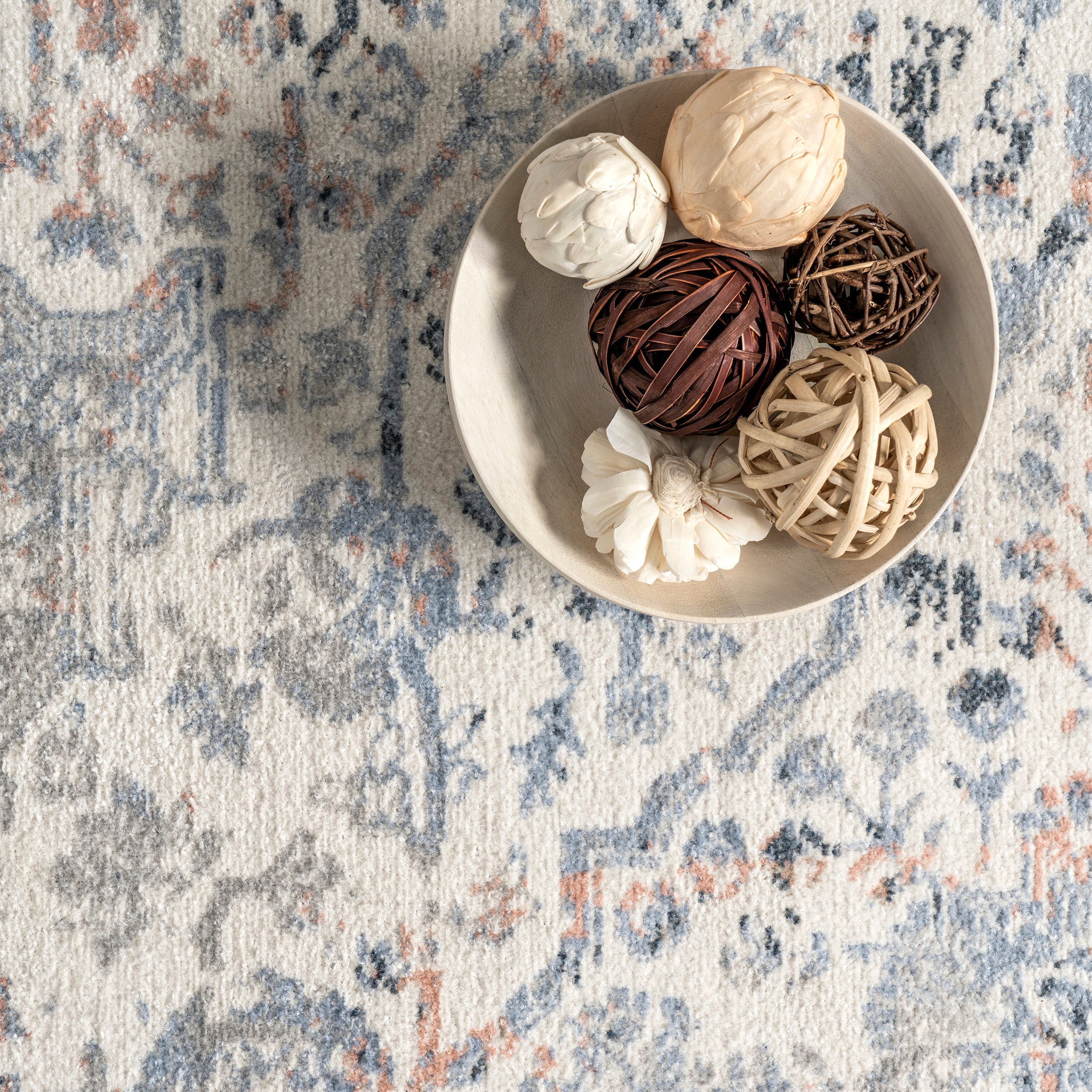 Everlee Faded Persian Machine Washable Area Rug - Image 6