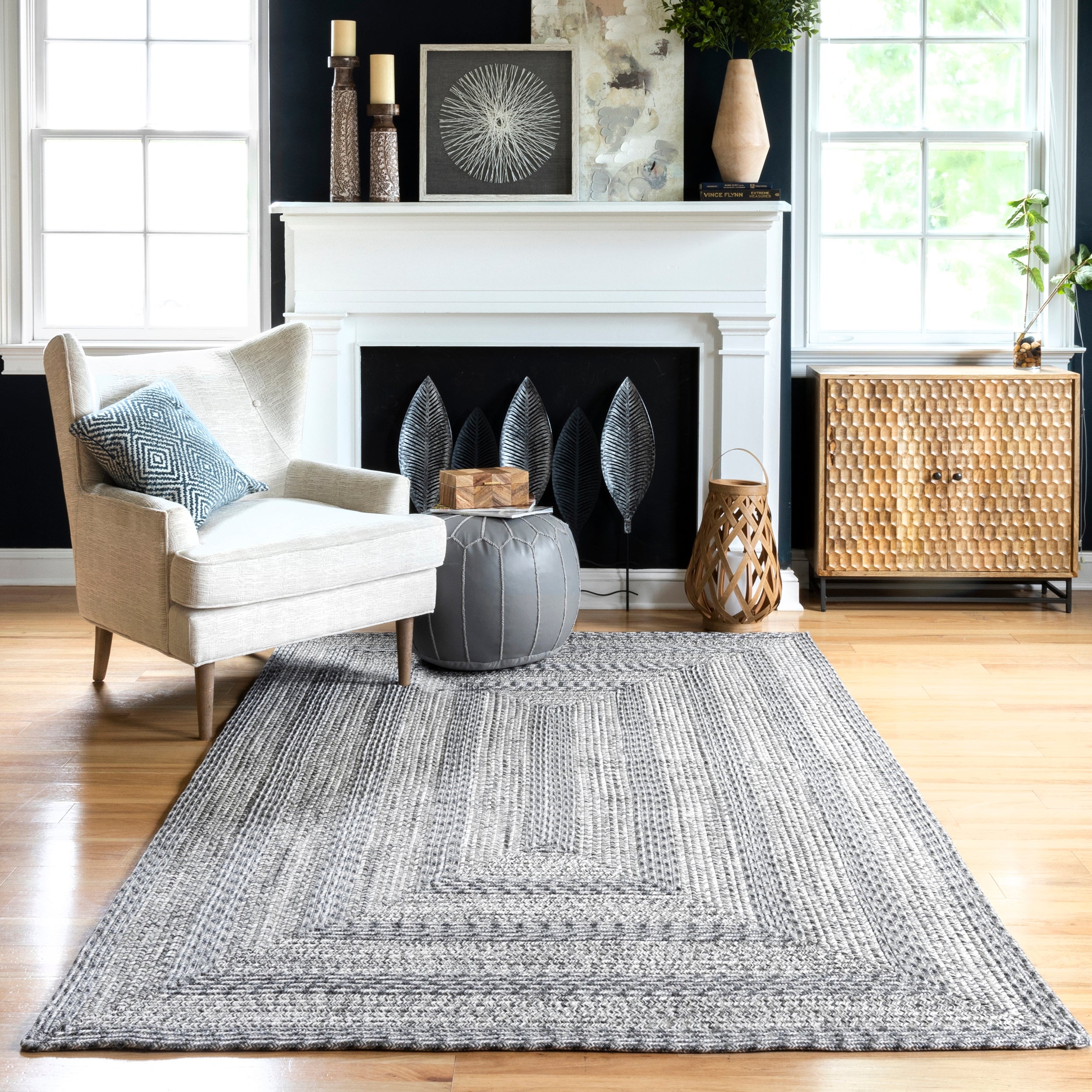 Rowan Braided Texture Indoor/Outdoor Area Rug - Image 14