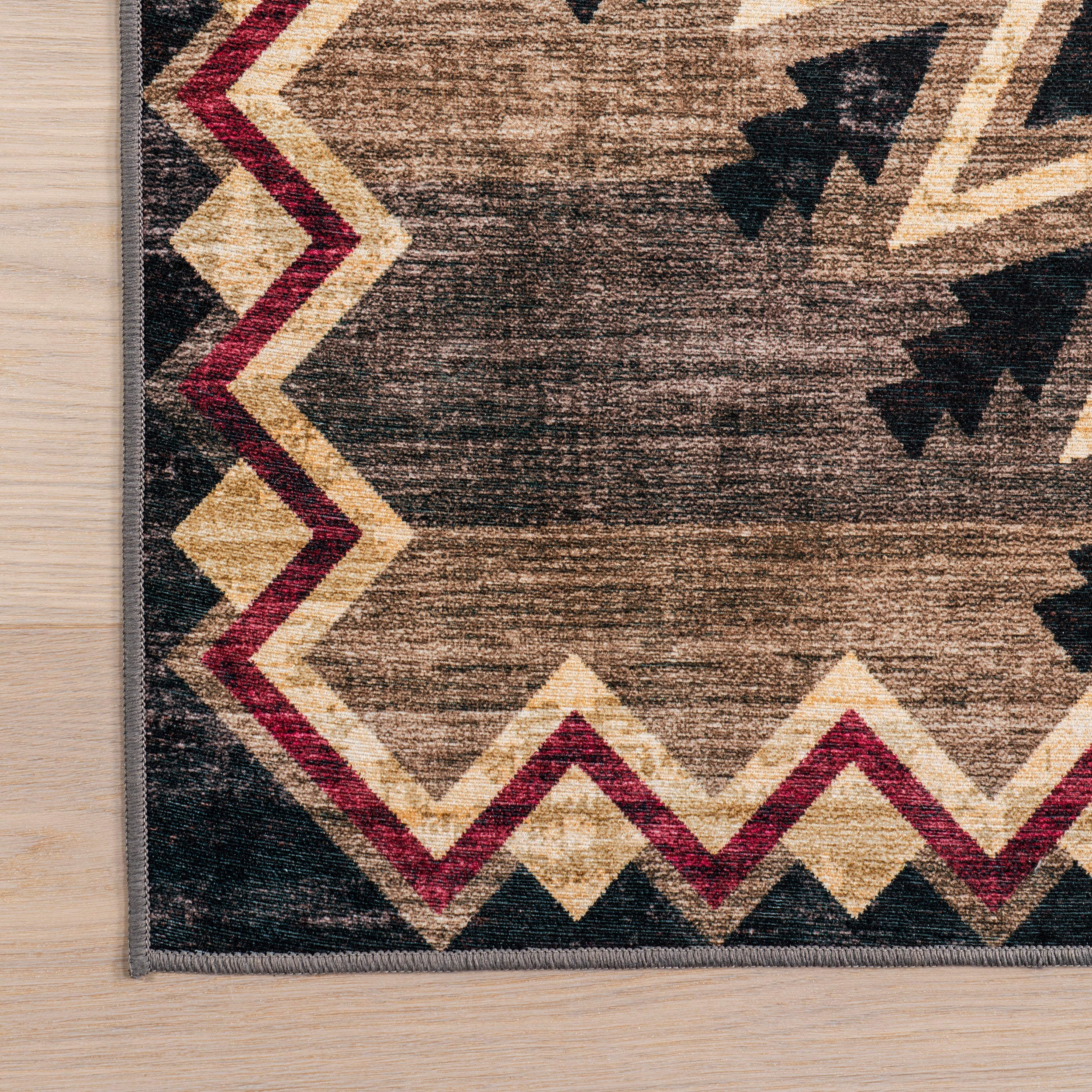 Ida Southwestern Stain-Resistant Machine Washable Area Rug - Image 5