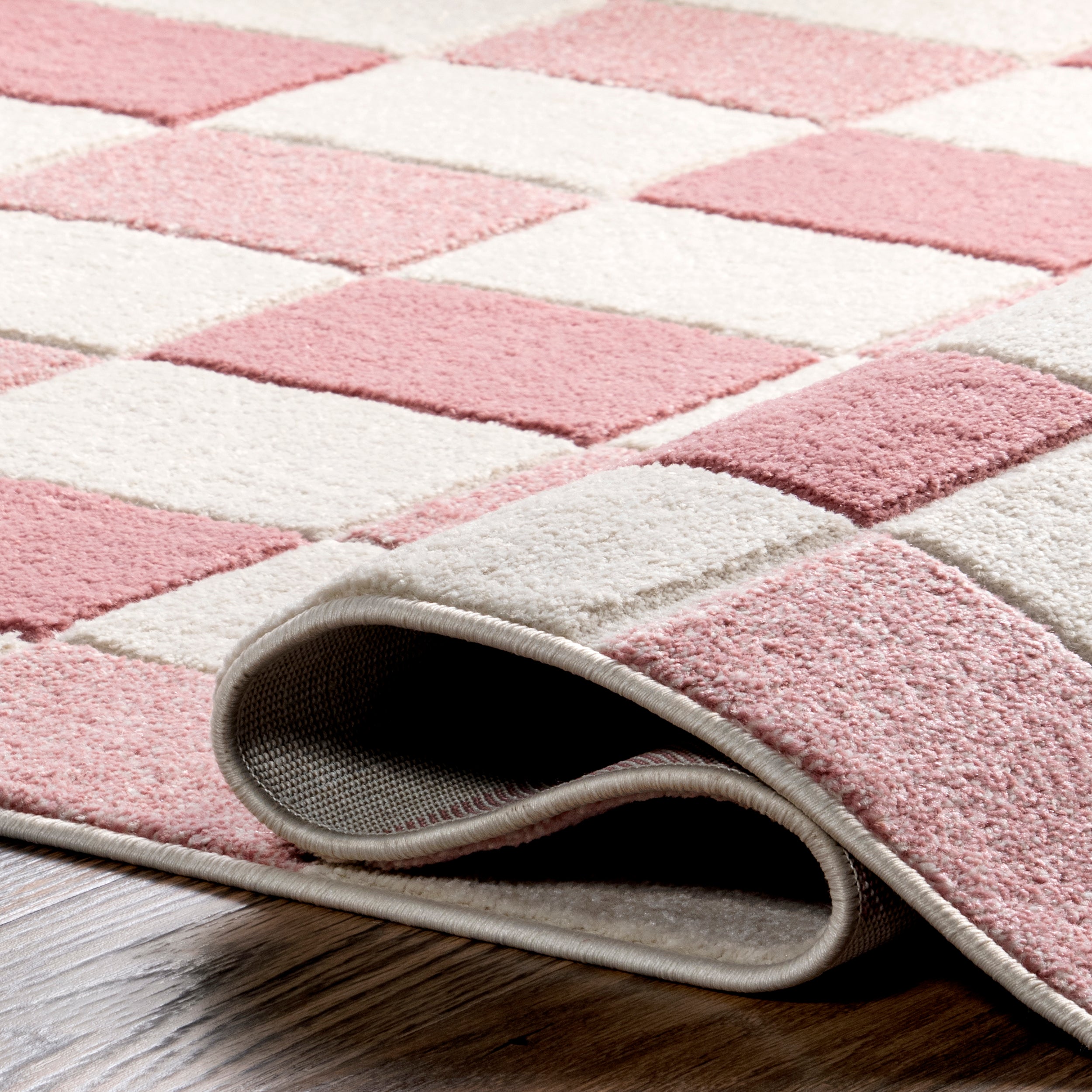 Aubrey Checkered Kids Area Rug - Image 4
