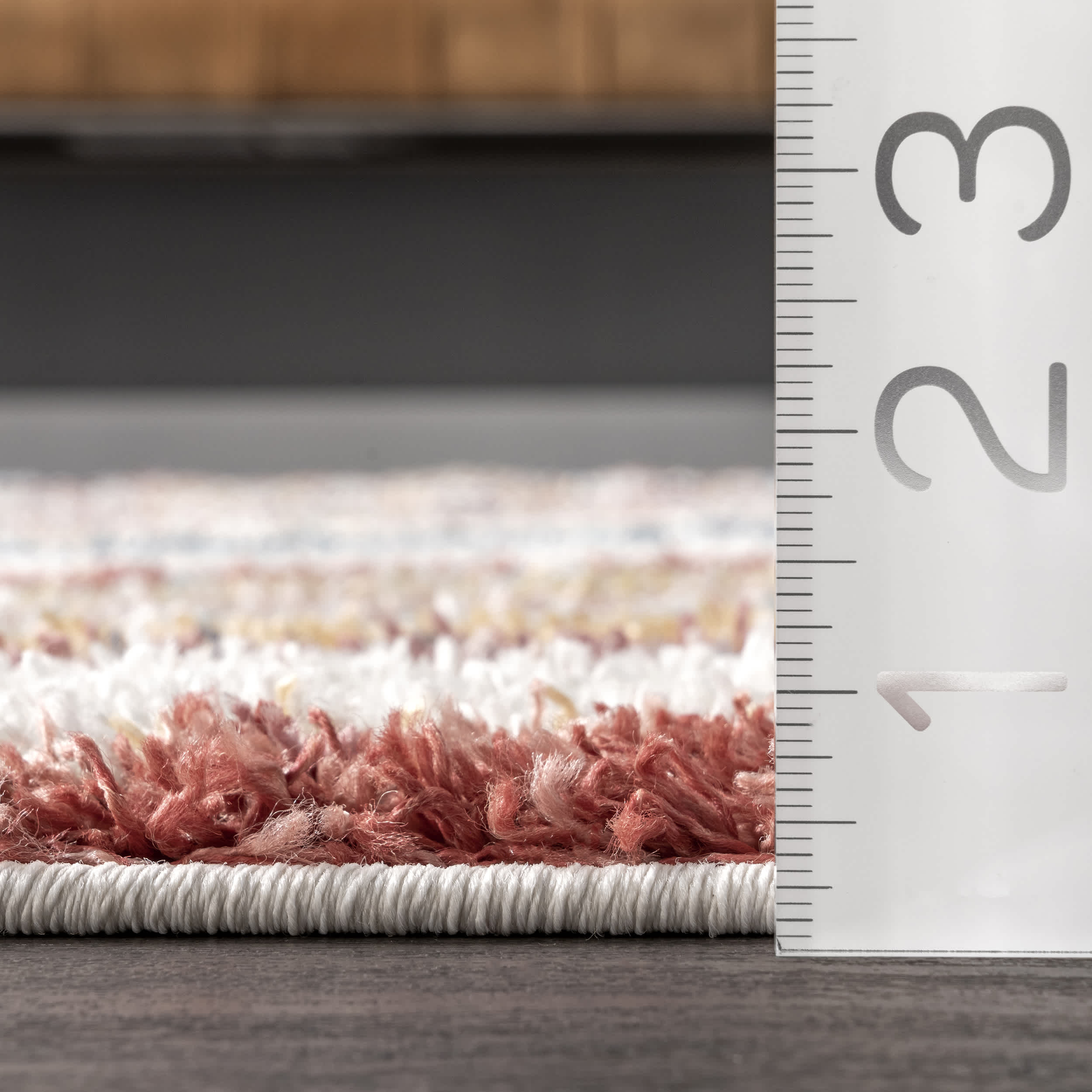 Cynthia Cozy Shaggy Wavy Stripes Area Rug - Image 3
