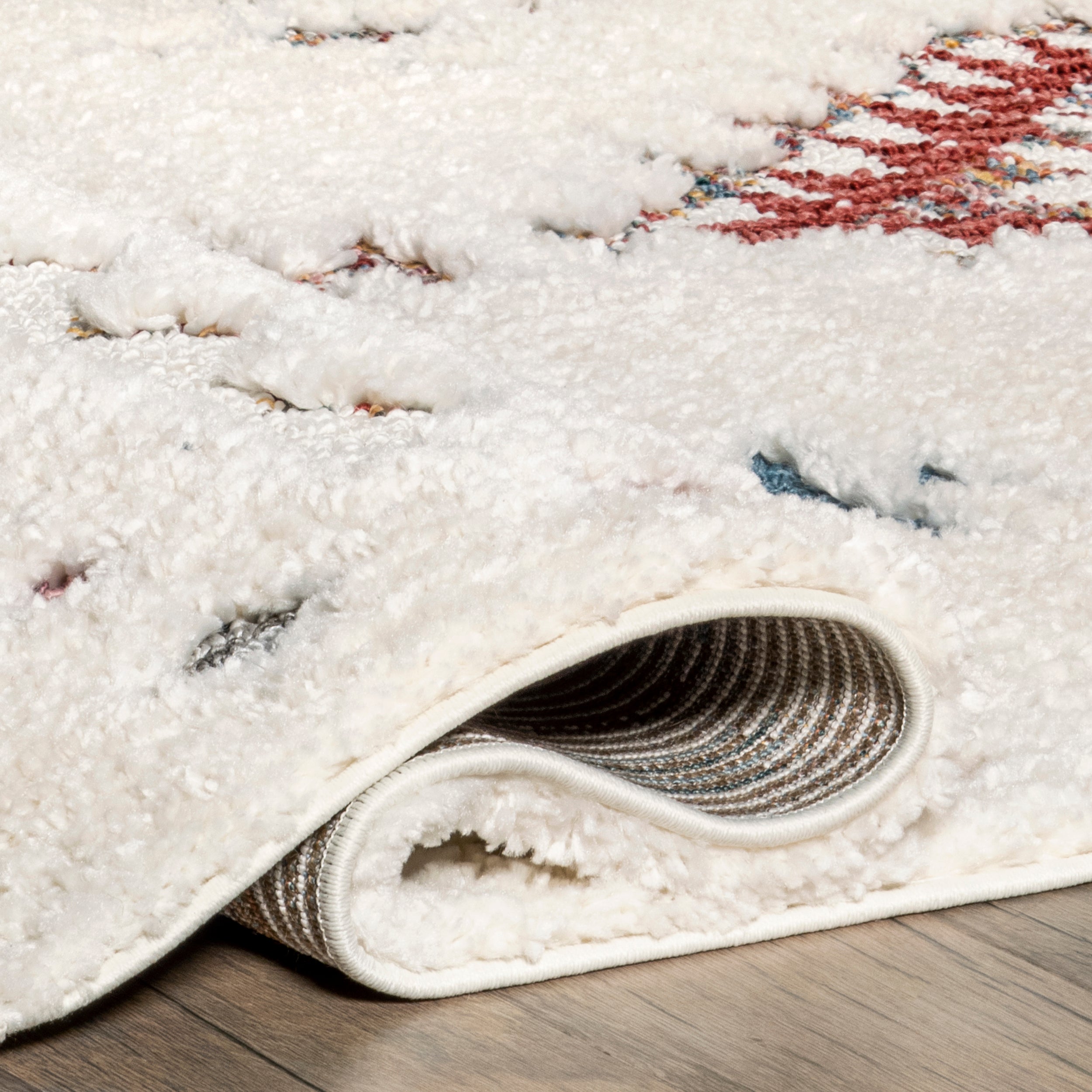 Jocelyn Tribal Shag Tasseled Area Rug - Image 24