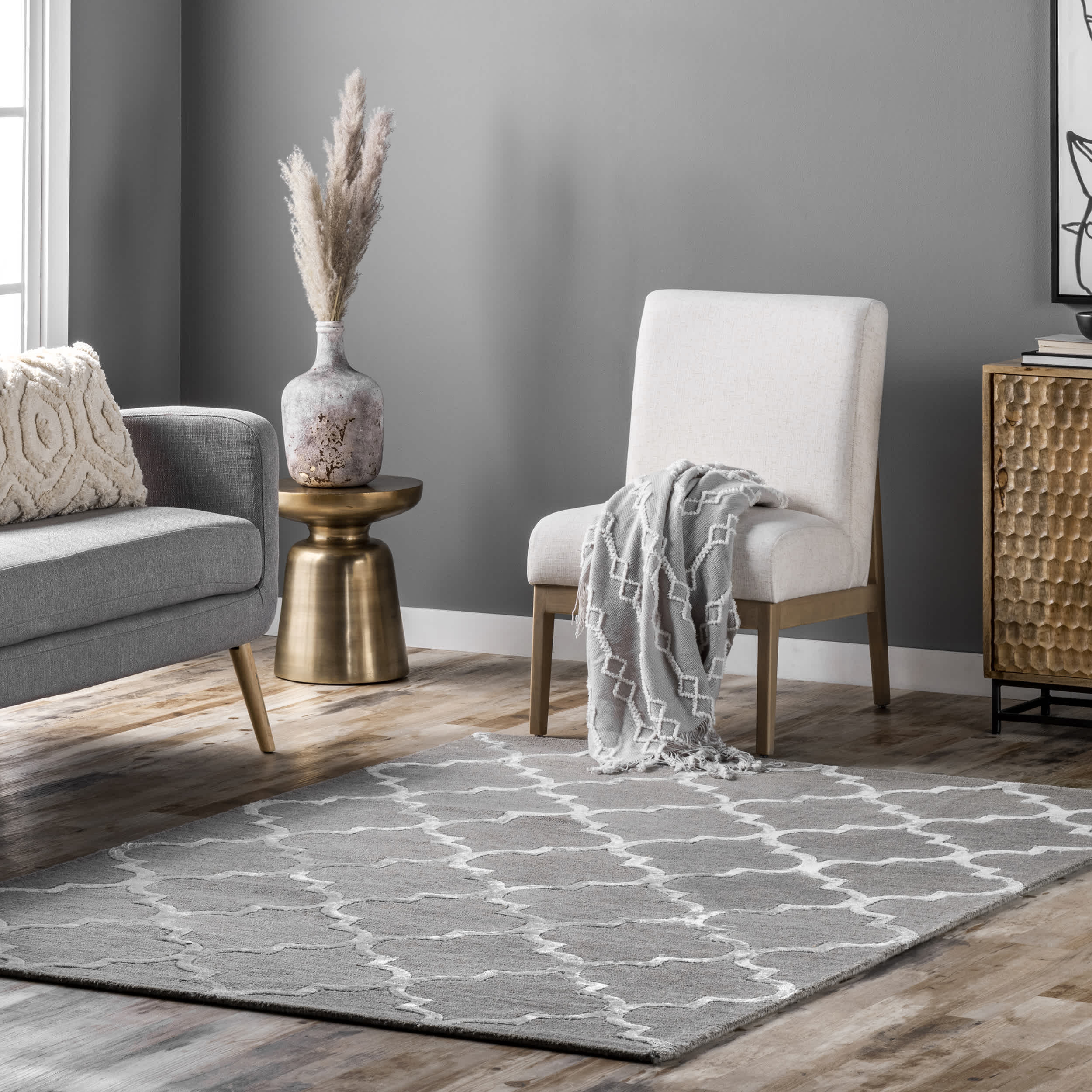Hand Tufted Park Avenue Trellis Area Rug - Image 8