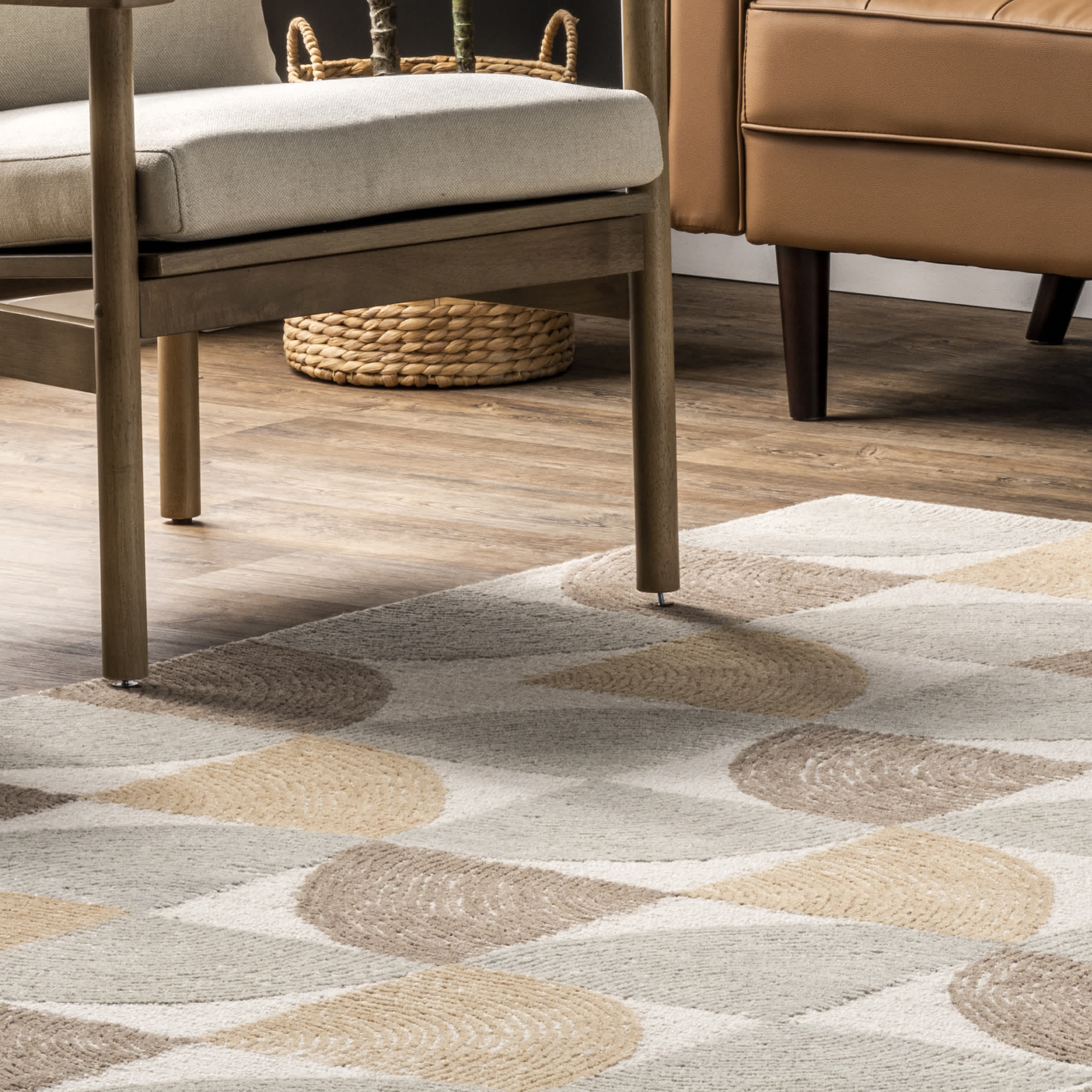 Liv Hand Tufted Wool Geometric Area Rug - Image 9
