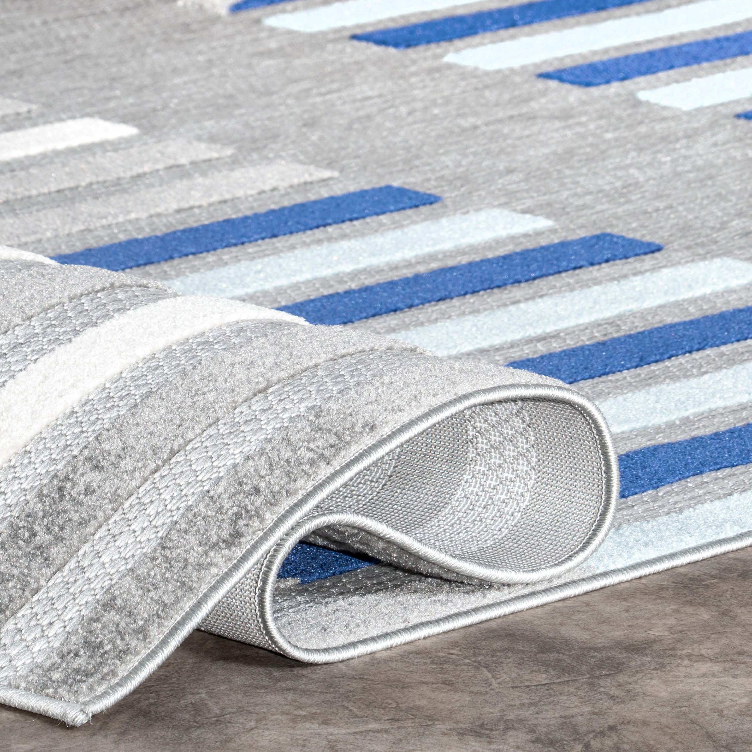 Adali Contemporary Striped Indoor/Outdoor Area Rug - Image 4