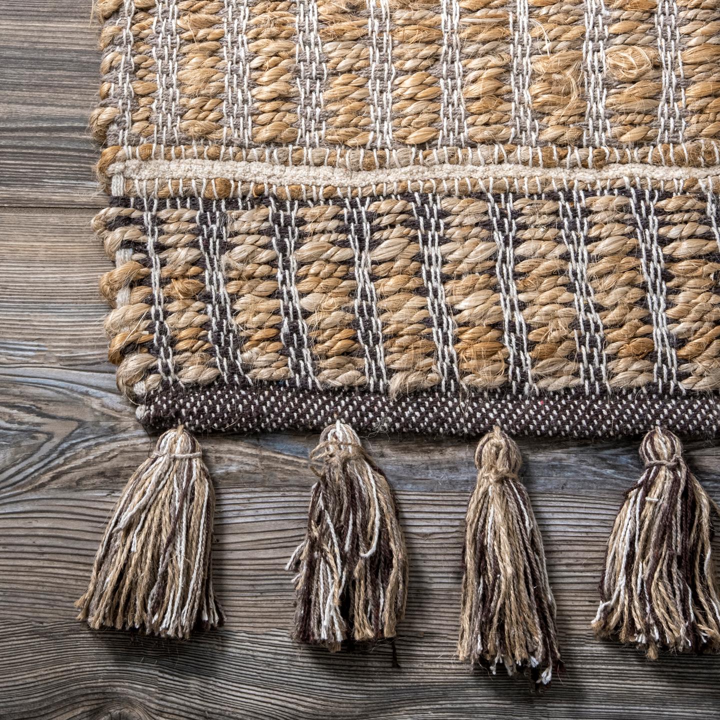 Kelvan Entwining Bar Striped Area Rug - Image 3