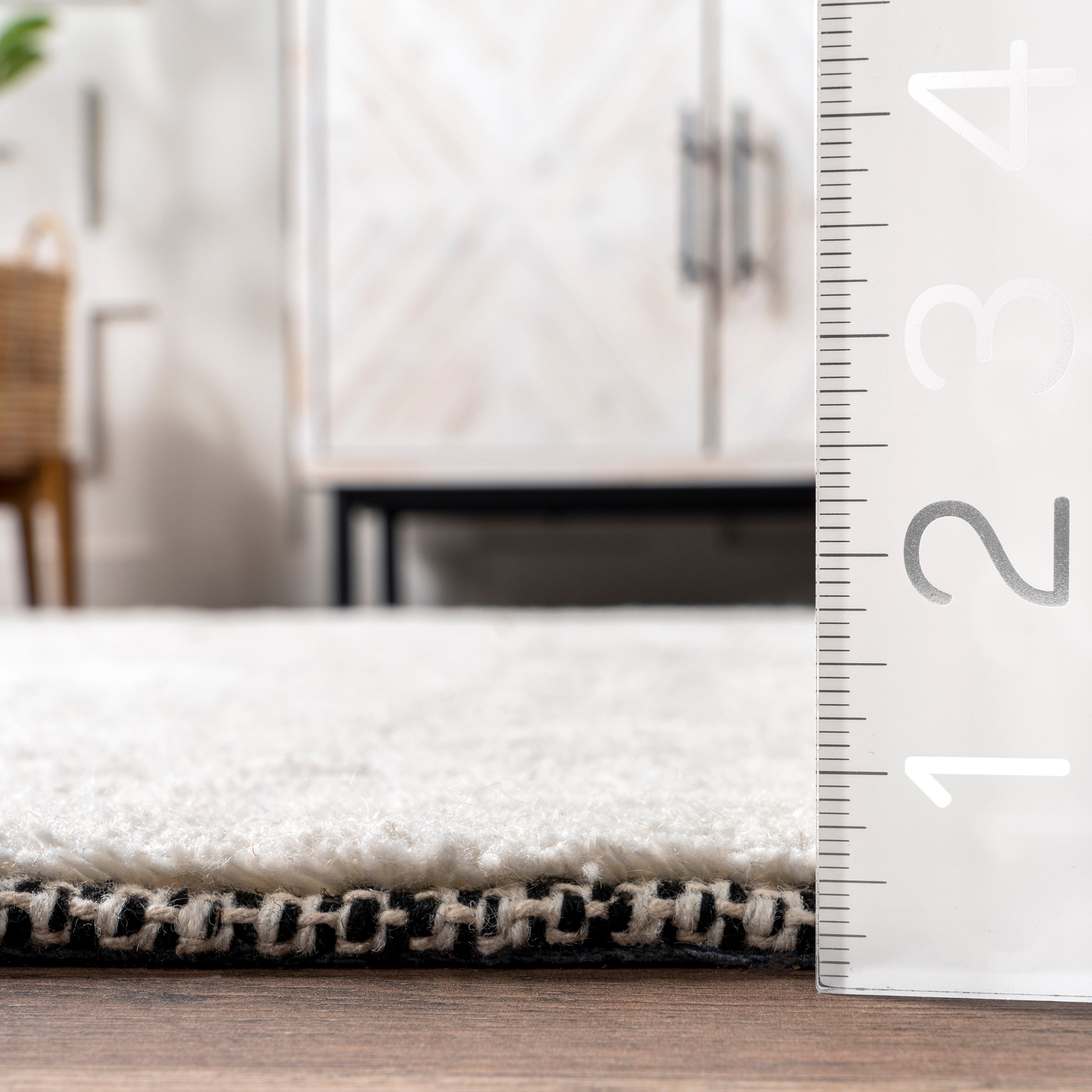 Sherrell Modern High/Low Tassel Area Rug - Image 3