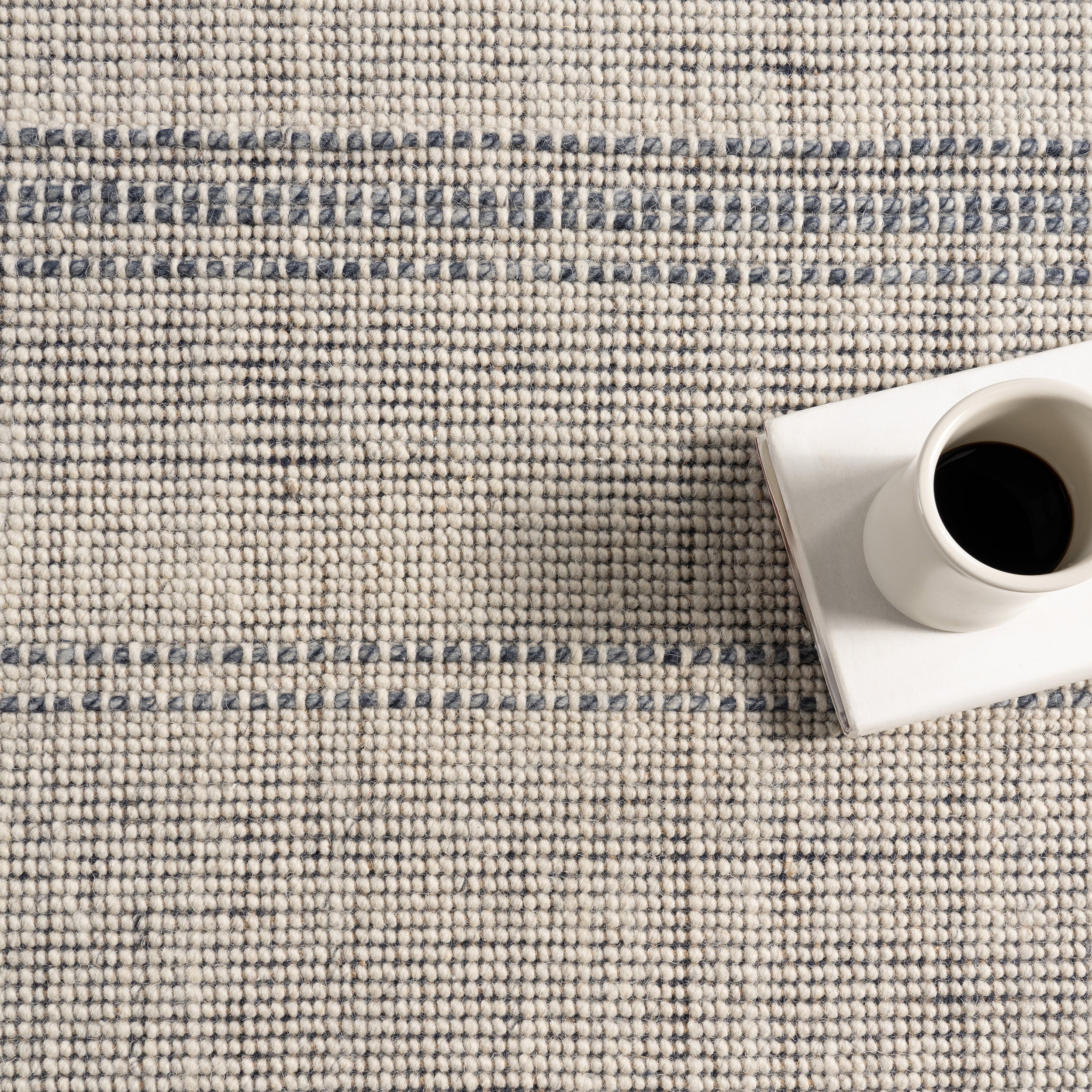Garnet Striped Wool Area Rug - Image 7