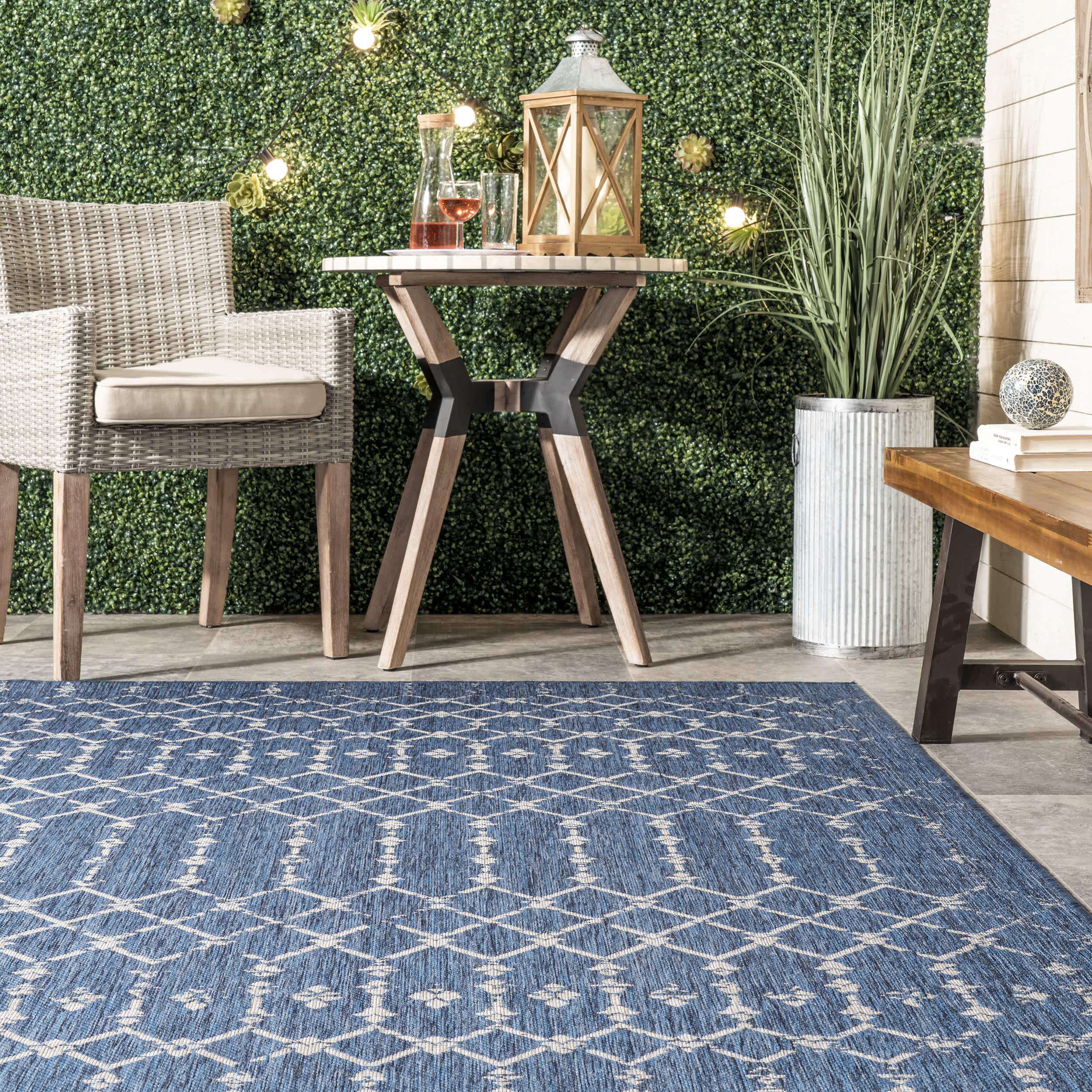 Grayson Moroccan Trellis Indoor/Outdoor Area Rug - Image 8