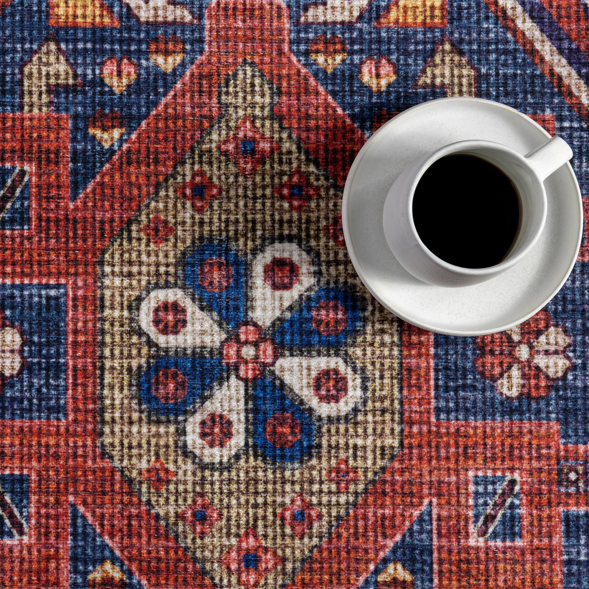 Damaris Splashguard Medallion Machine Washable Area Rug - Image 7