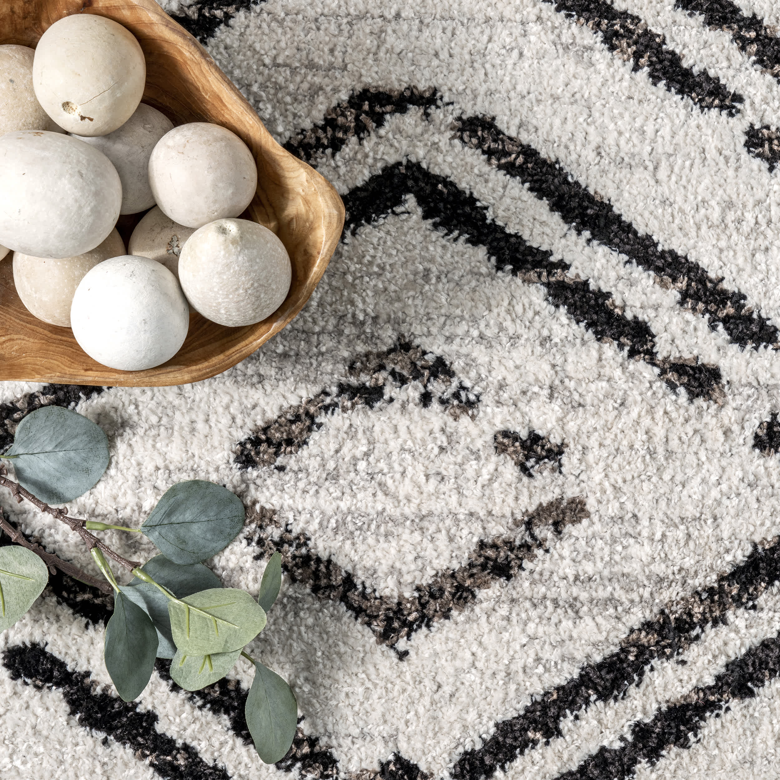 Merri Distressed Geometric Cotton Blend Area Rug - Image 6