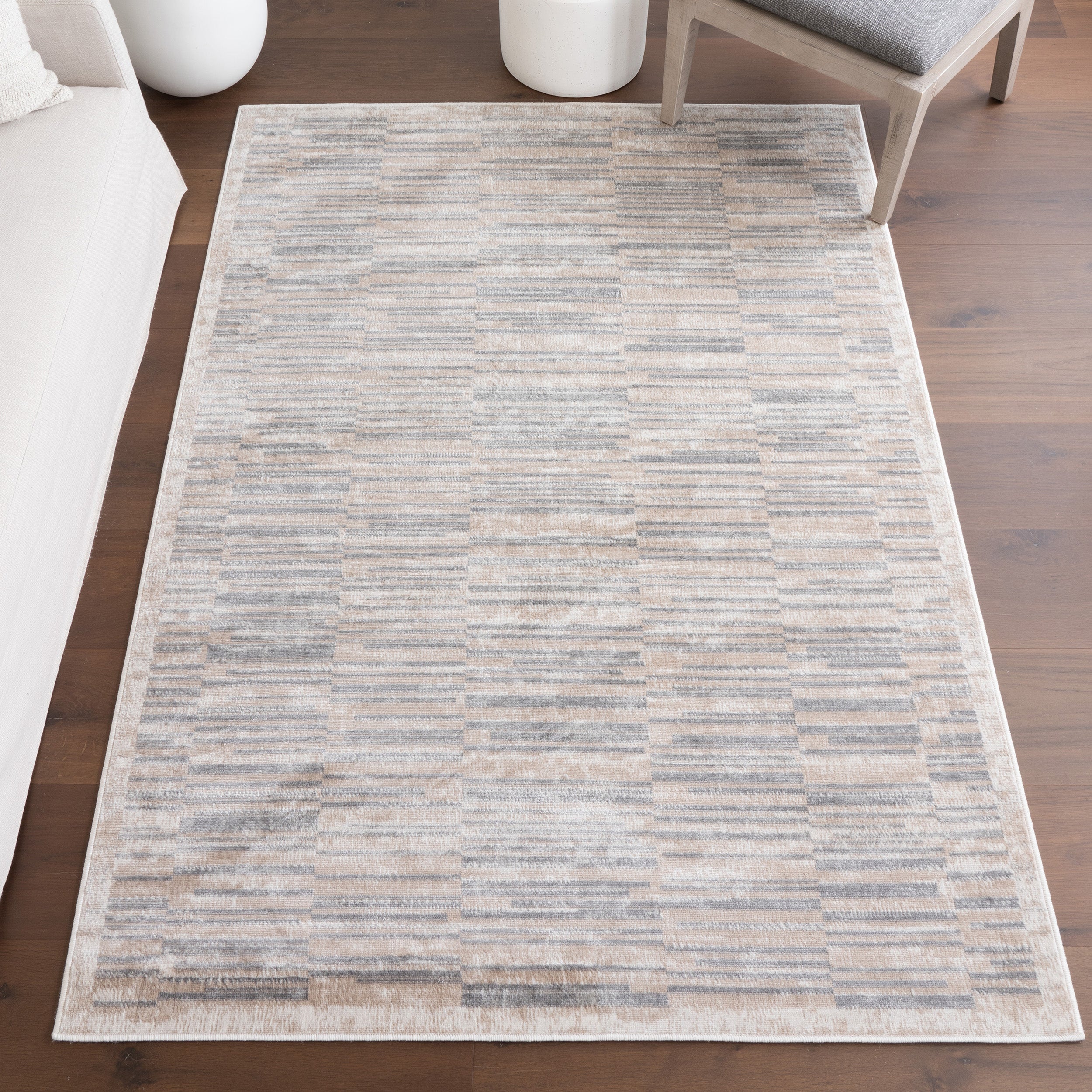 Nidhi Traditional Striped Area Rug - Image 2