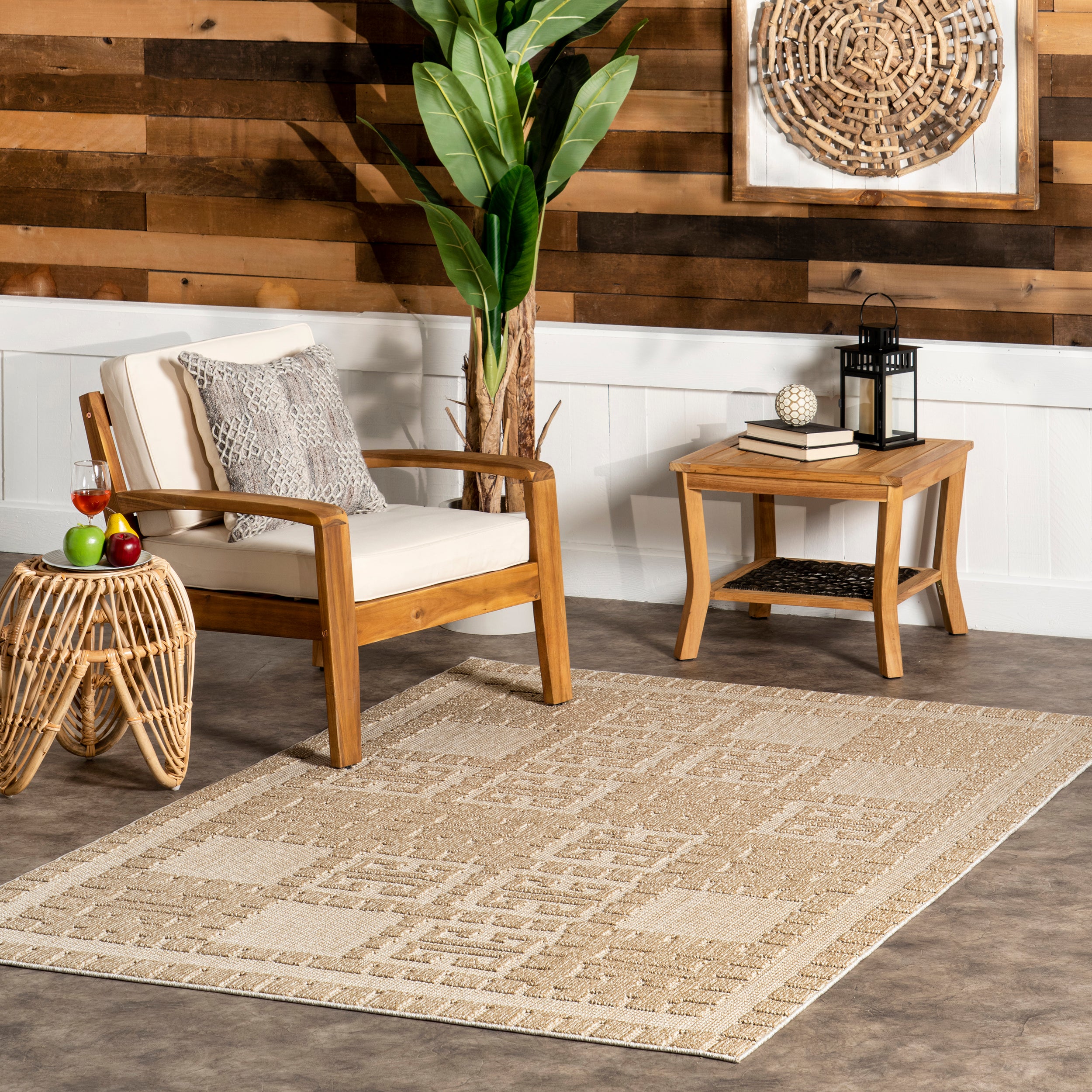 Valorie Mediterranean Indoor/Outdoor Area Rug - Image 2