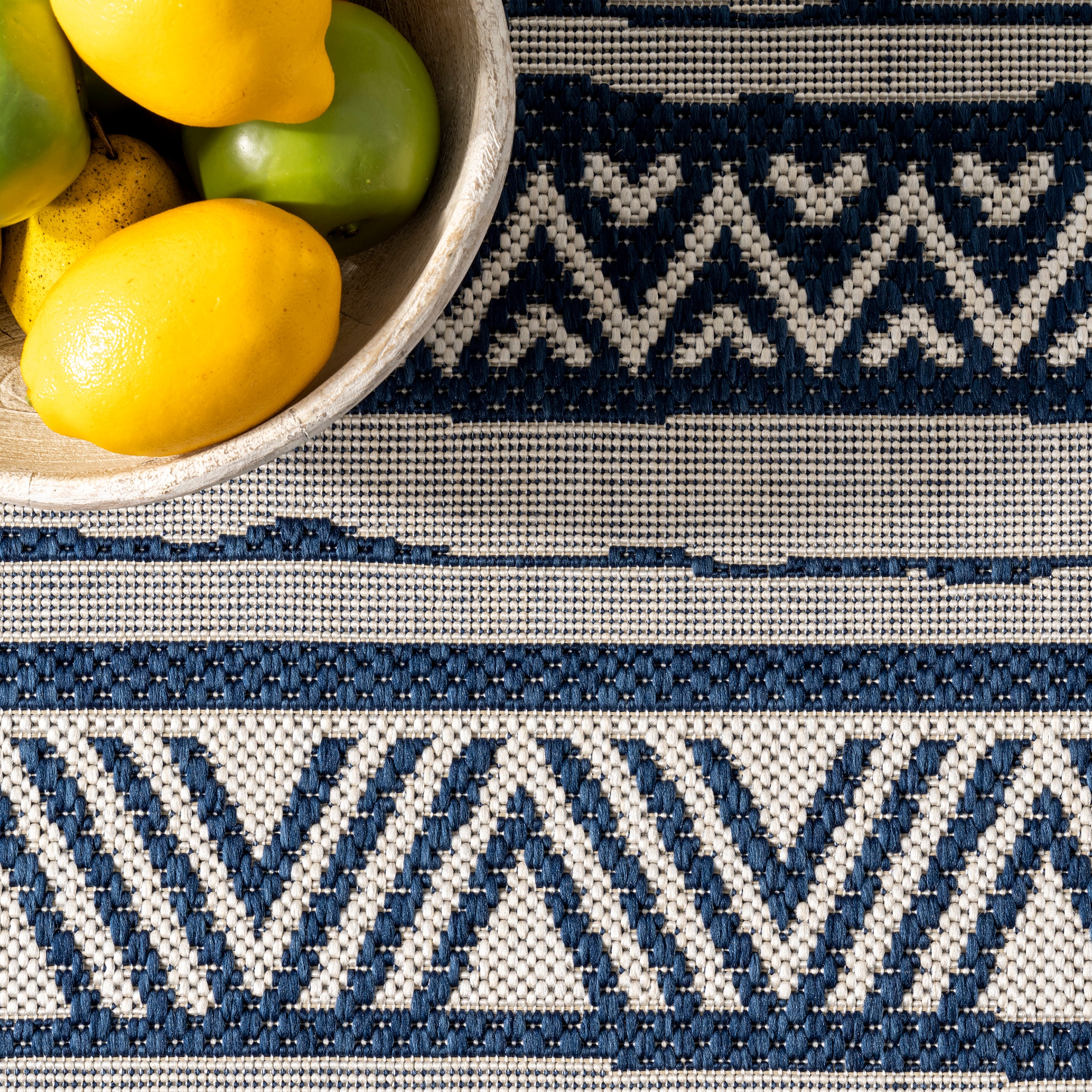 Abbey Tribal Striped Indoor/Outdoor Area Rug - Image 6