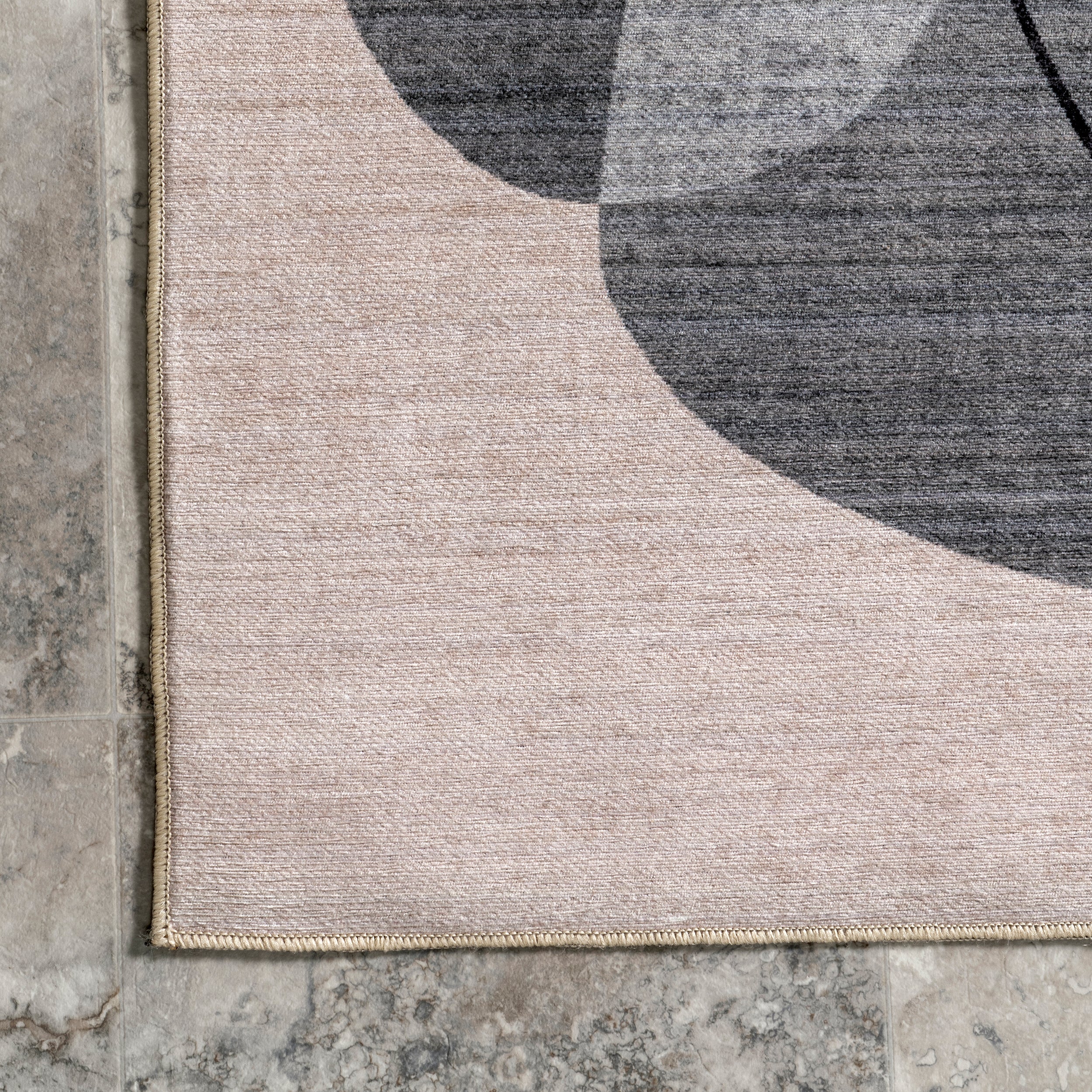 Rylee Abstract Machine Washable Indoor/Outdoor Area Rug - Image 5