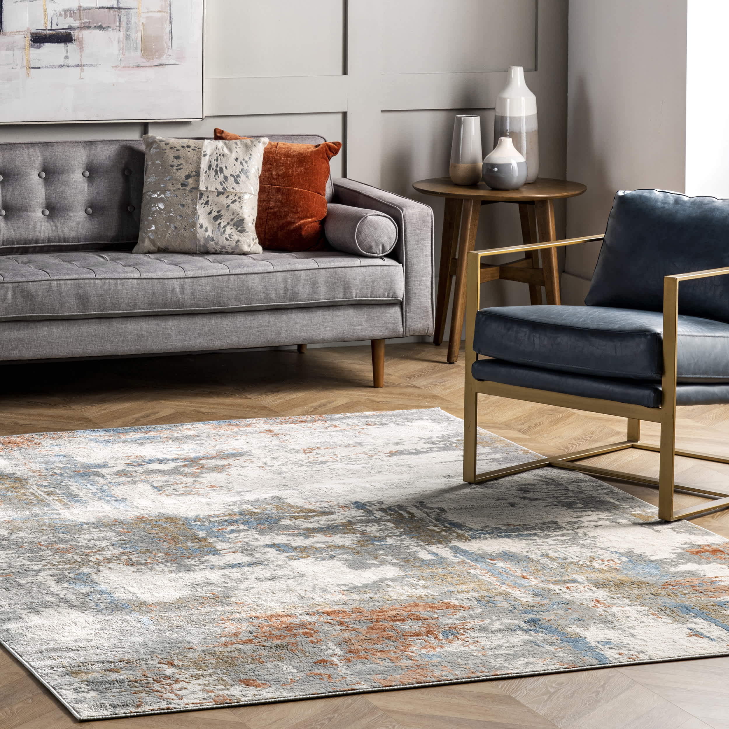 Cleo Modern Abstract Area Rug - Image 2