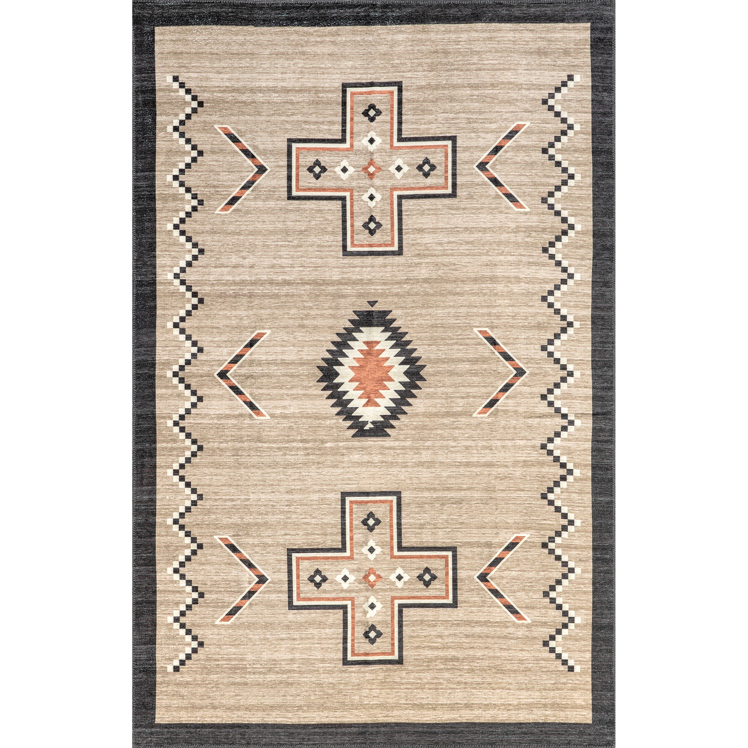 Colbie Tribal Machine Washable Area Rug