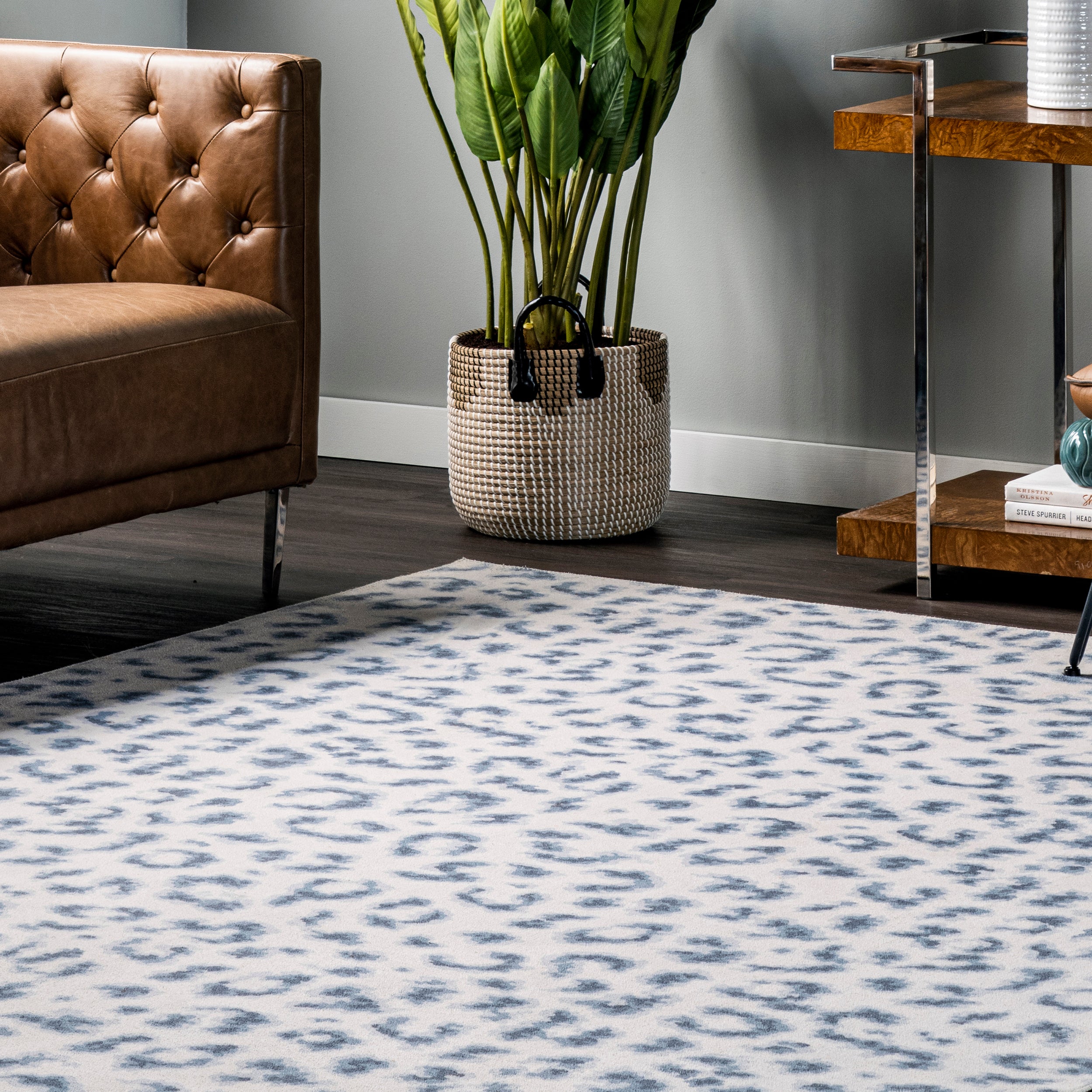 Mason Machine Washable Contemporary Leopard Print Area Rug - Image 9