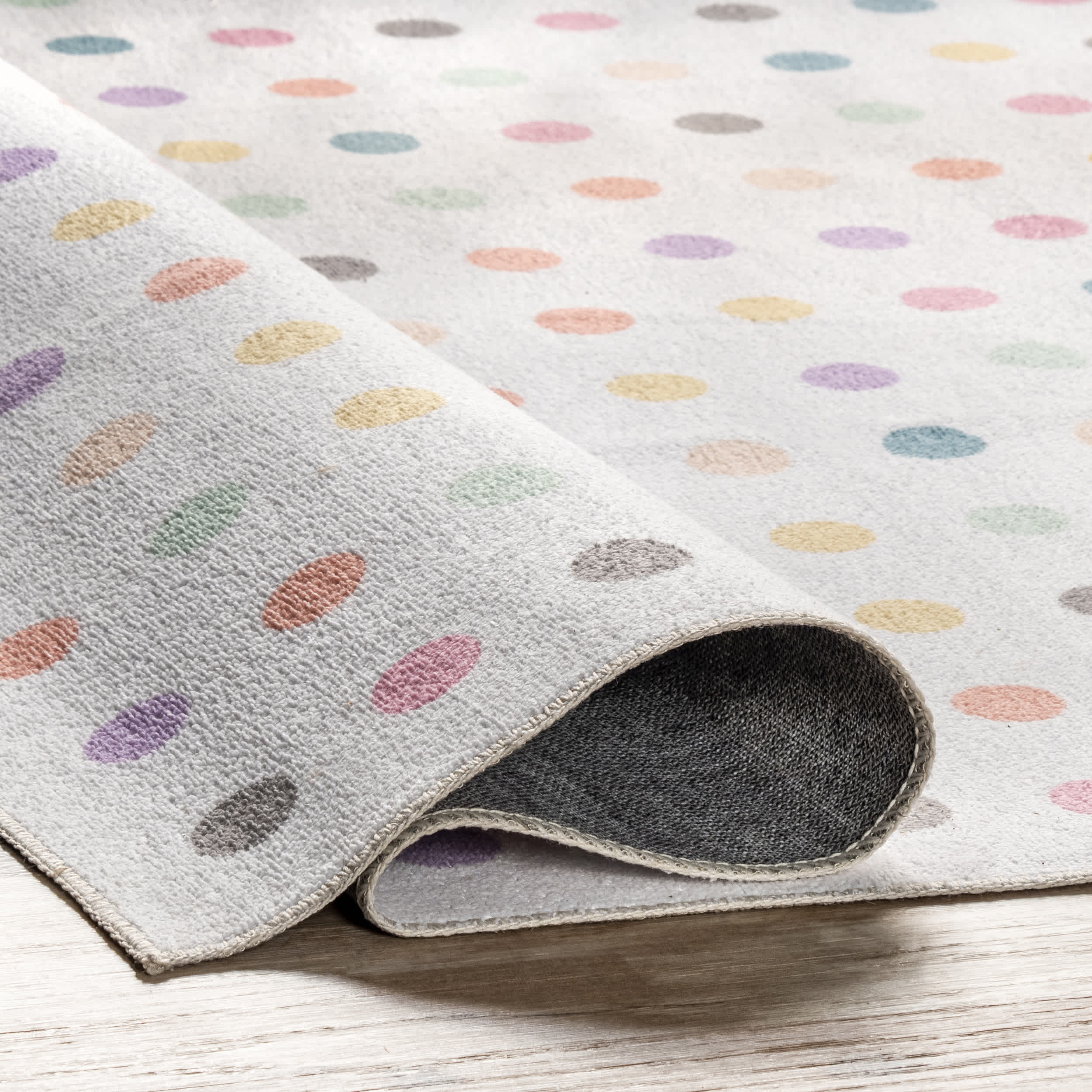 Polka Dotted Washable Area Rug - Image 4