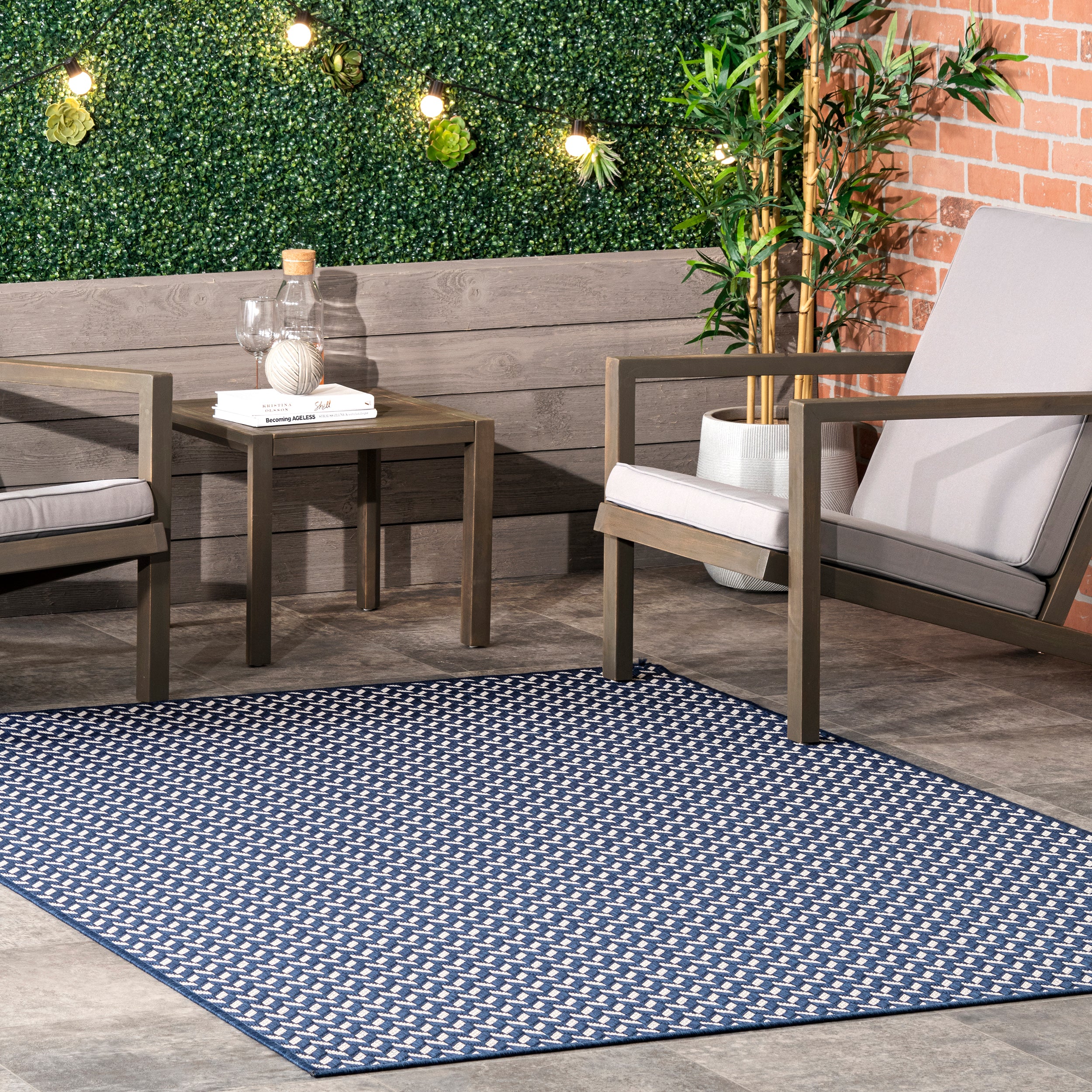 Camryn Herringbone Indoor/Outdoor Area Rug - Image 13