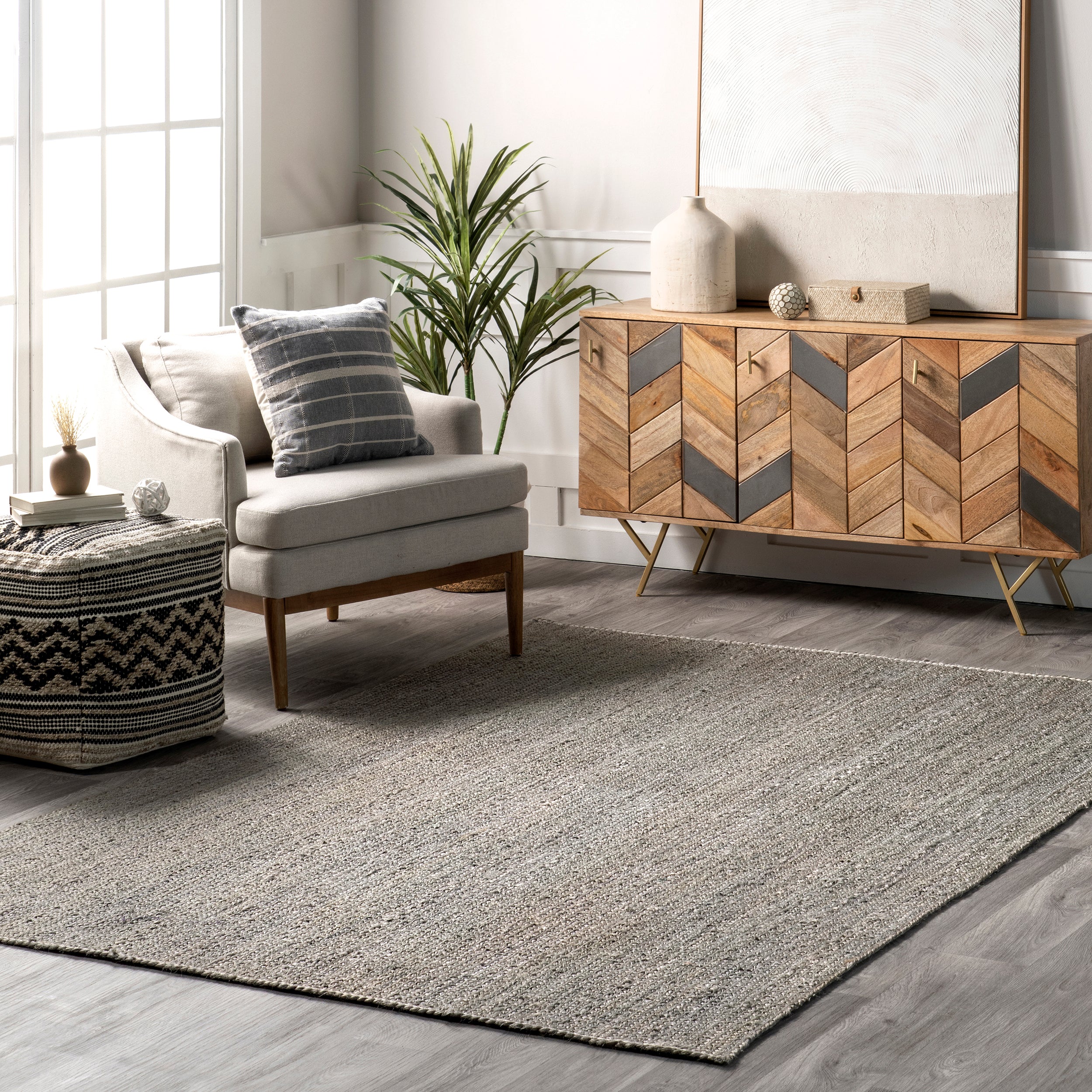 Rigo Hand Woven Farmhouse Jute Area Rug - Image 26