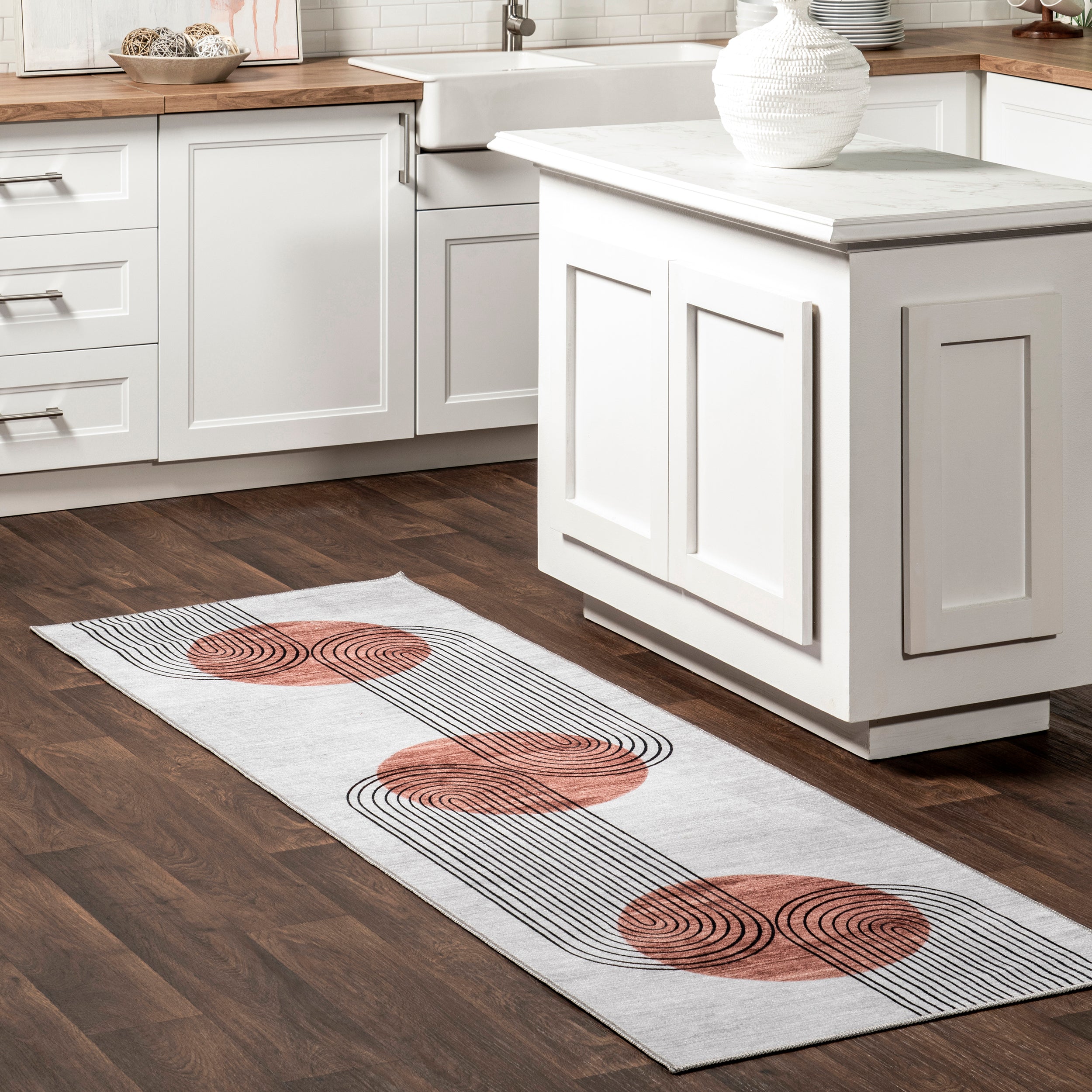 Martine Abstract Sun Machine Washable Area Rug - Image 10