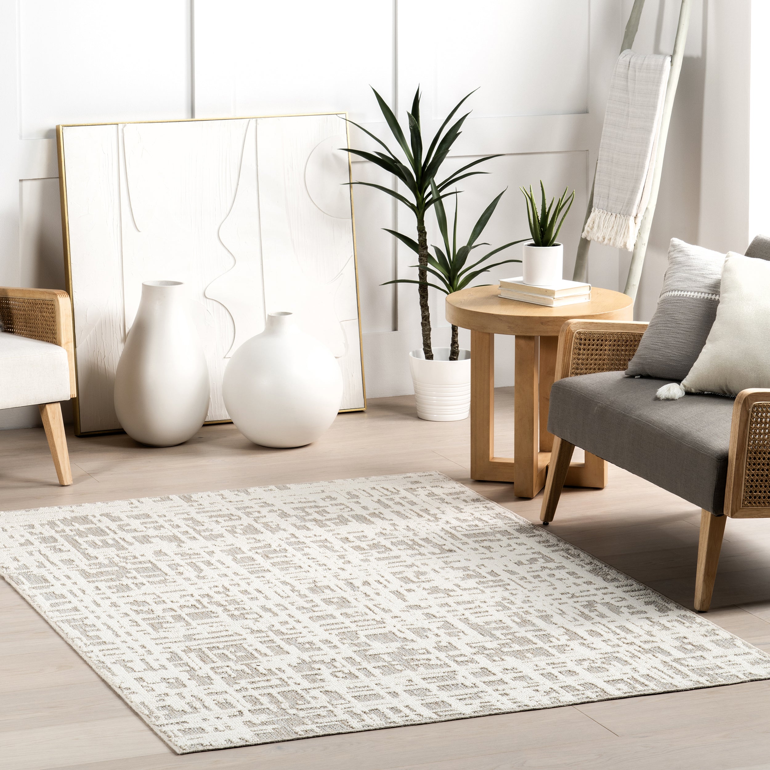 Amity Abstract Machine Washable Area Rug - Image 2