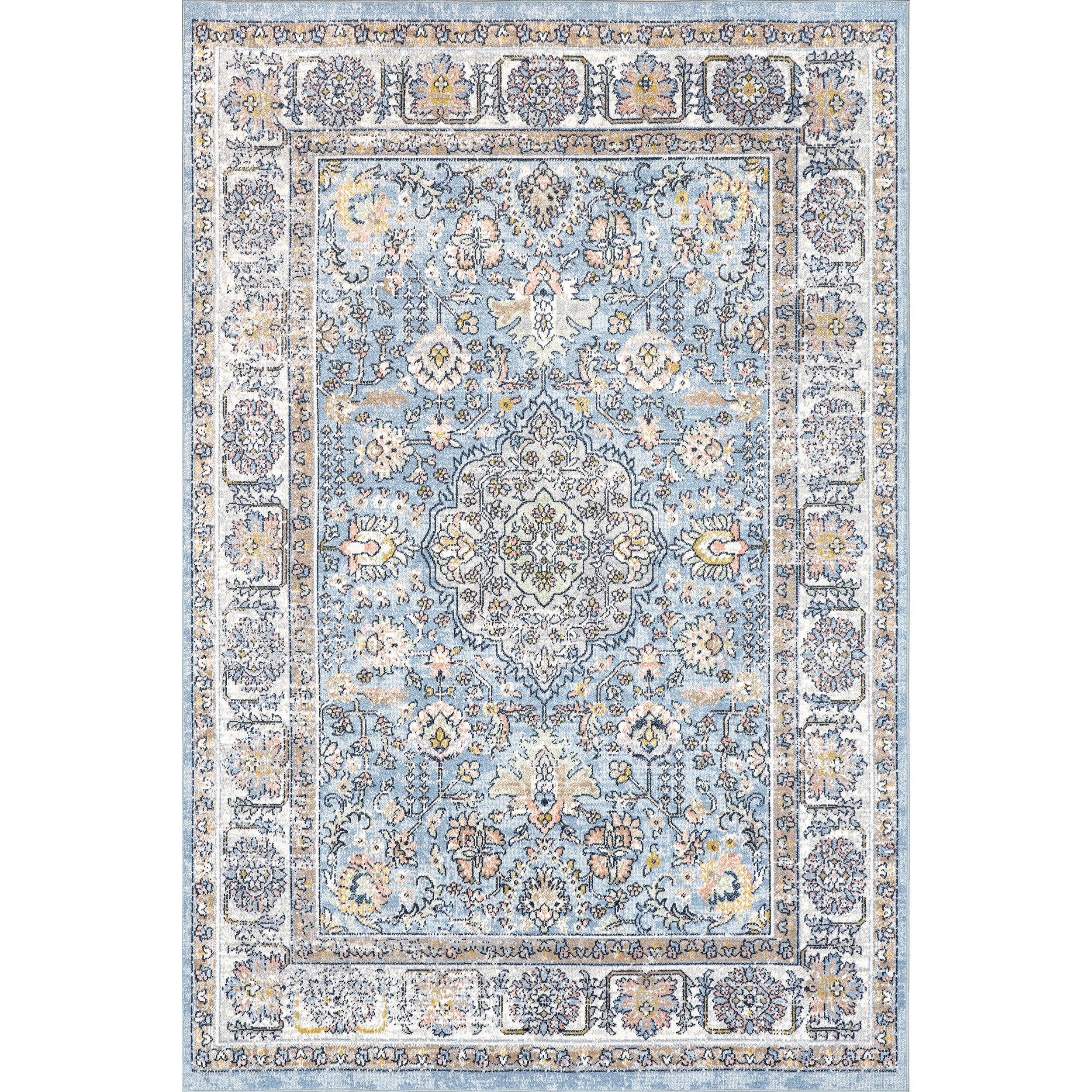 Valencia Traditional Persian Machine Washable Area Rug