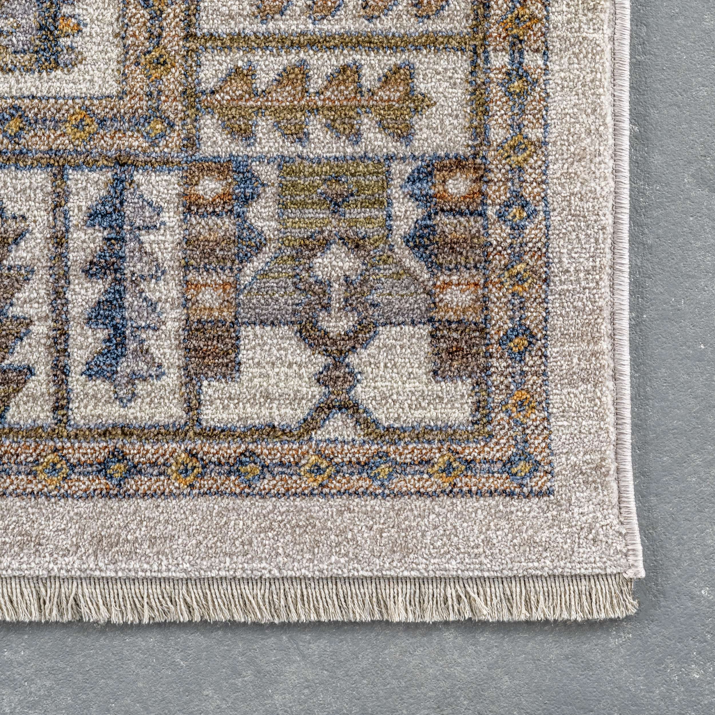 Jocelyn Global Inspired Medallion Fringe Area Rug - Image 5