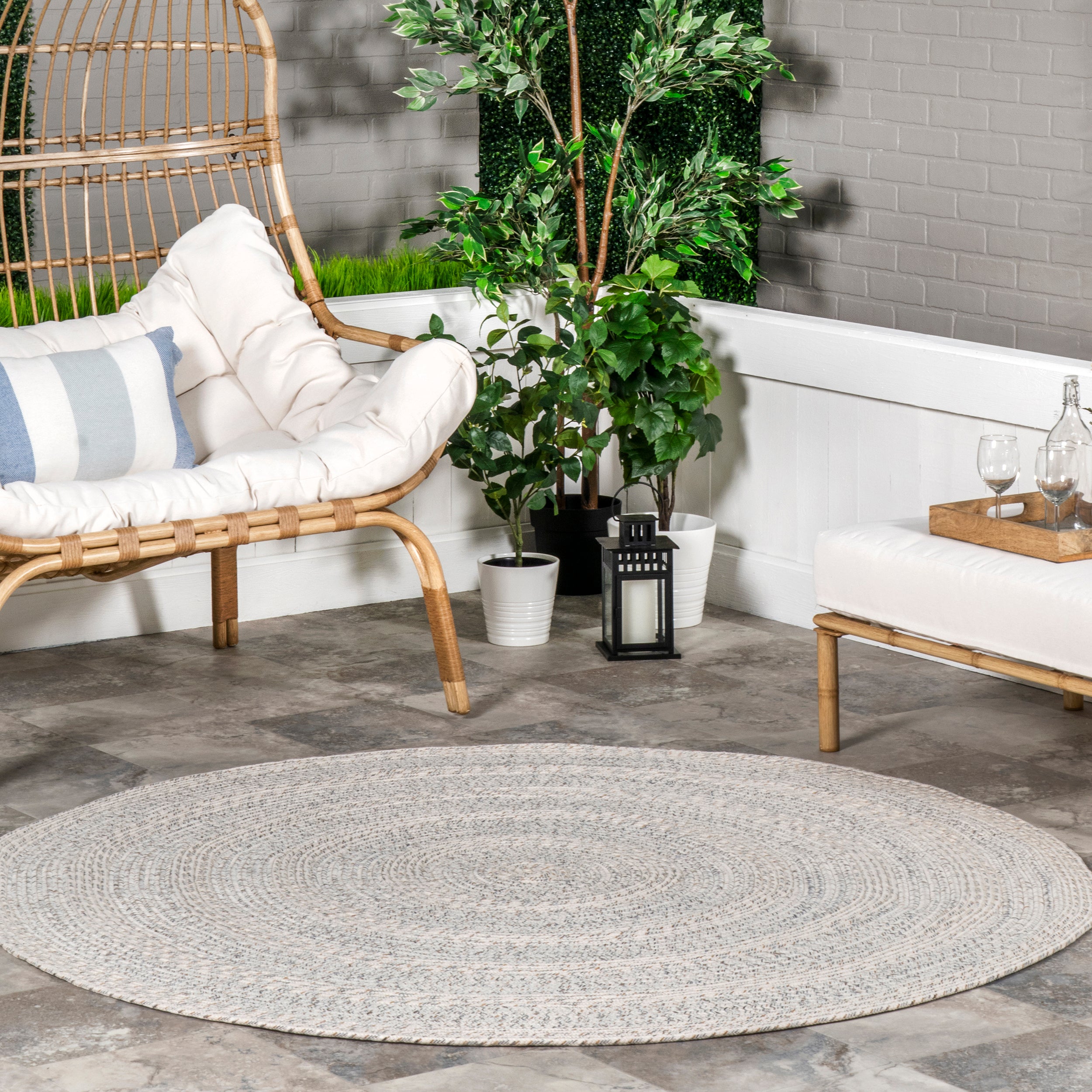 Rowan Braided Texture Indoor/Outdoor Area Rug - Image 11