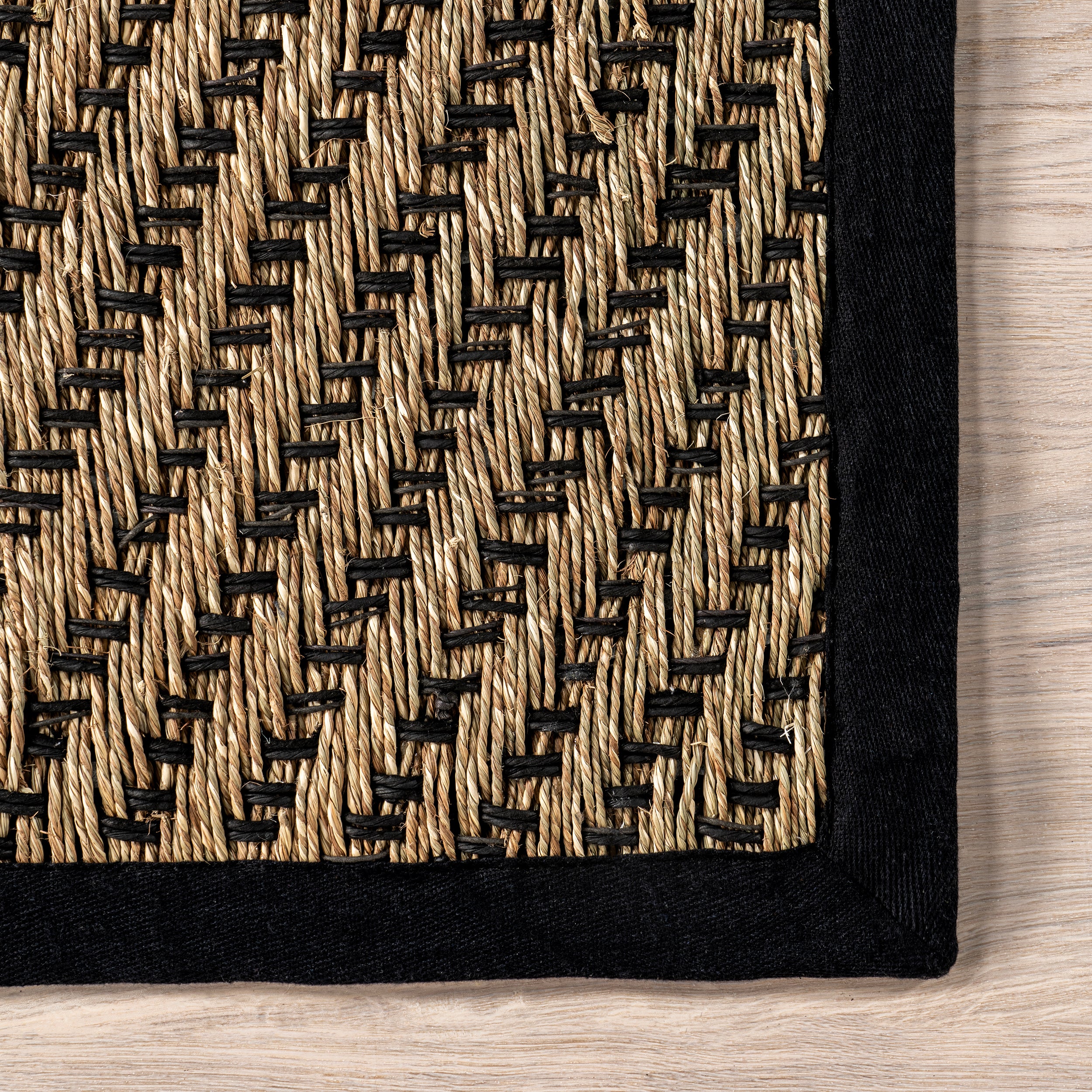 Meara Geometric Striped Seagrass Area Rug - Image 14