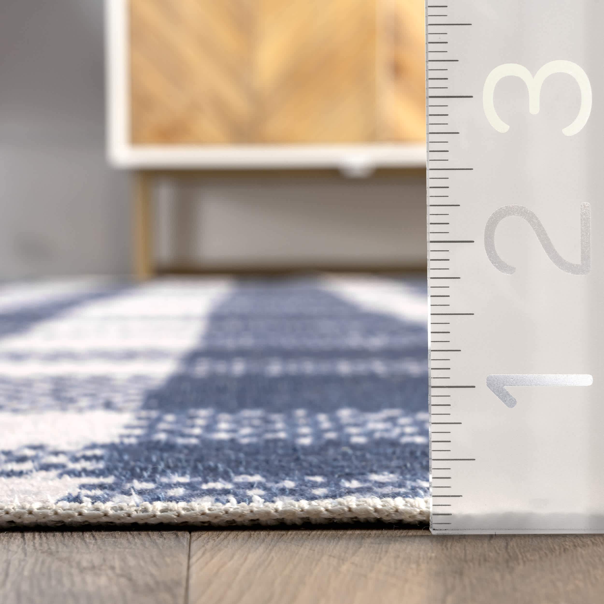 Tartan Plaid Washable Area Rug - Image 3