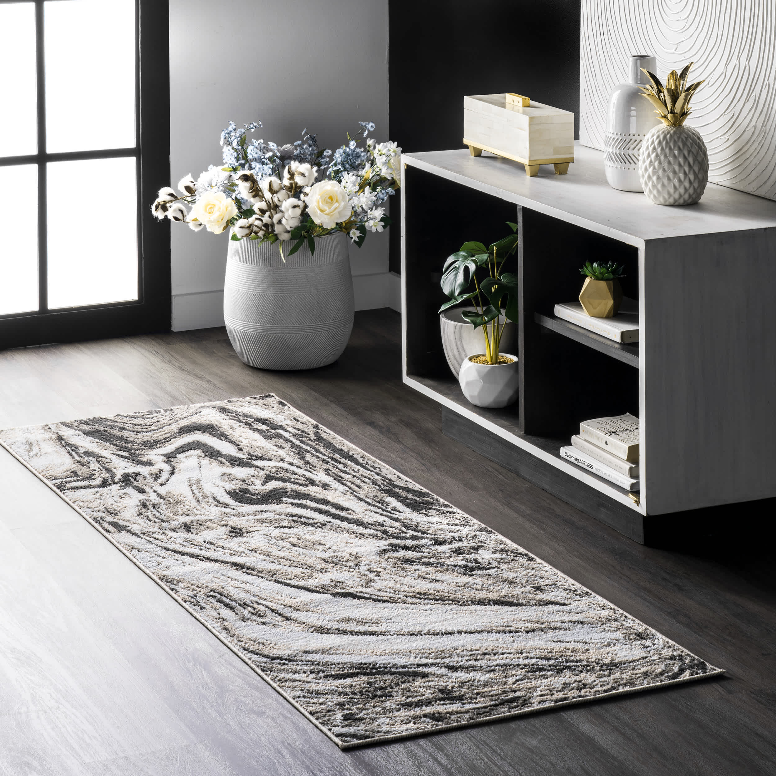 Drea Marble Abstract Area Rug - Image 10