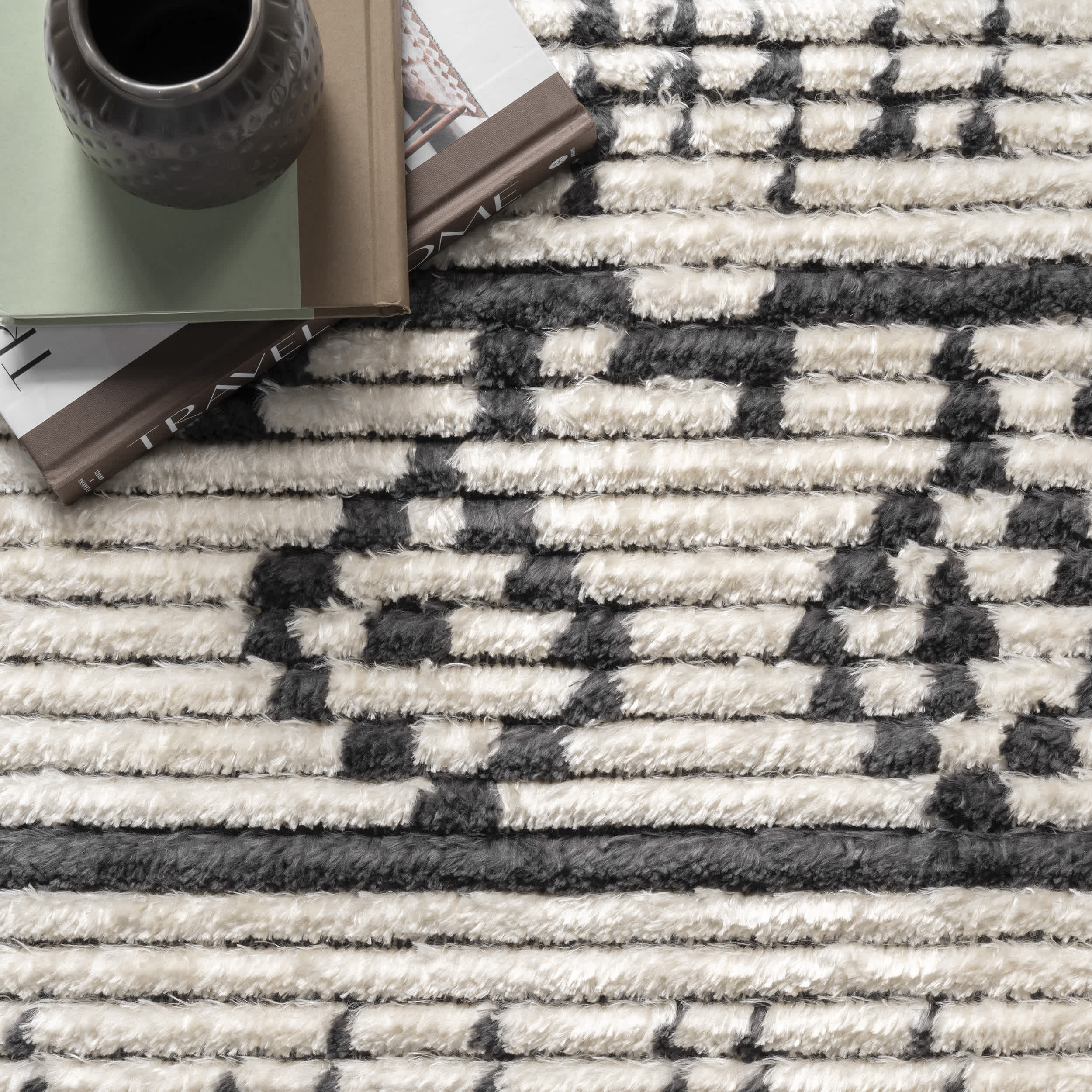 Tessa Tribal Soft Shag Fringe Area Rug - Image 6
