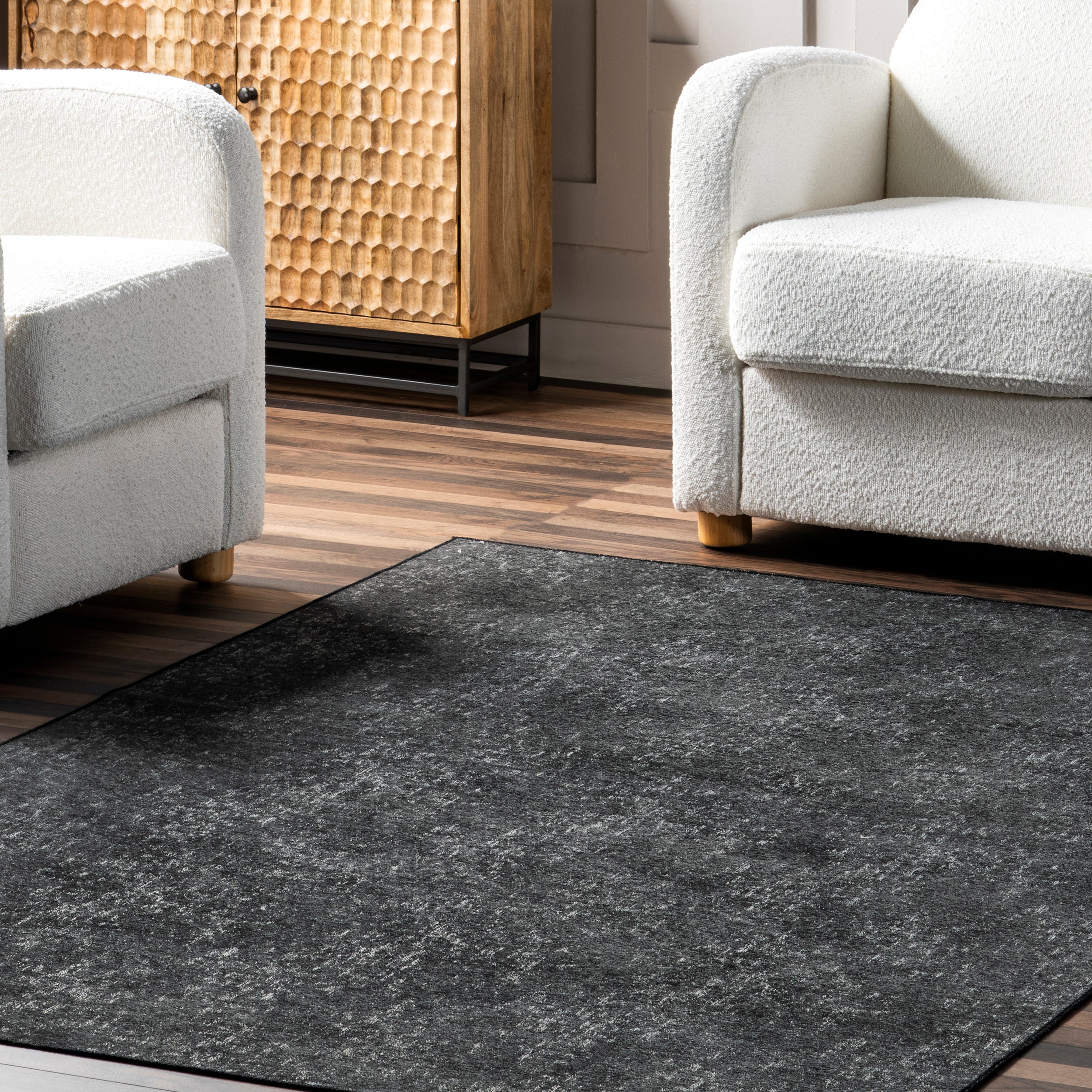 Elspeth Casual Faded Machine Washable Area Rug - Image 18