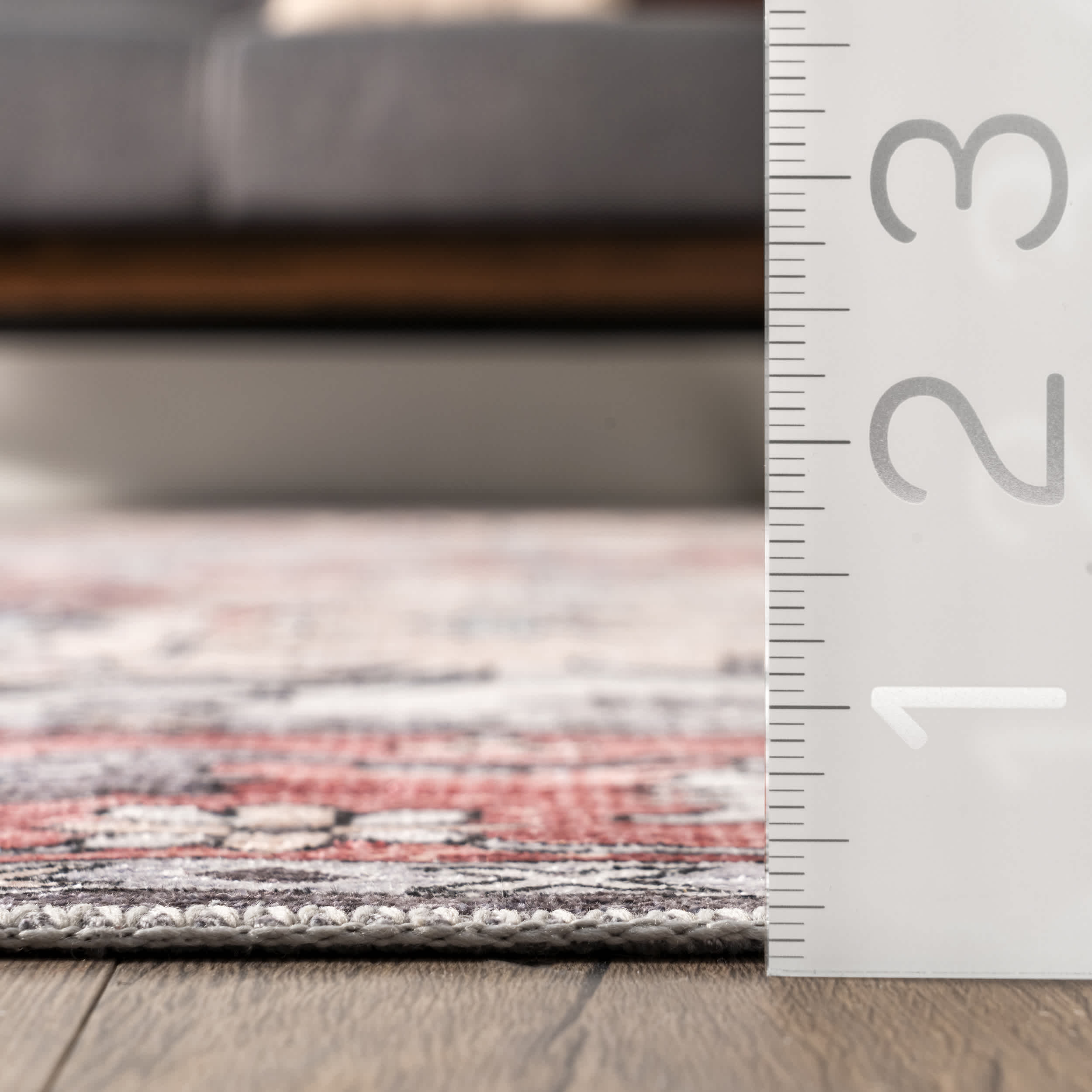 Melanie Transitional Medallion Machine Washable Area Rug - Image 3