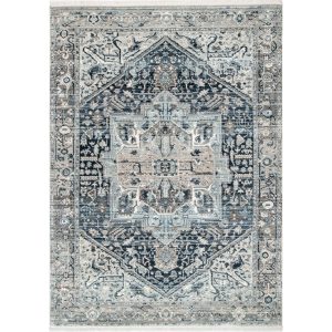Vintage Harriet Medallion Fringe Area Rug