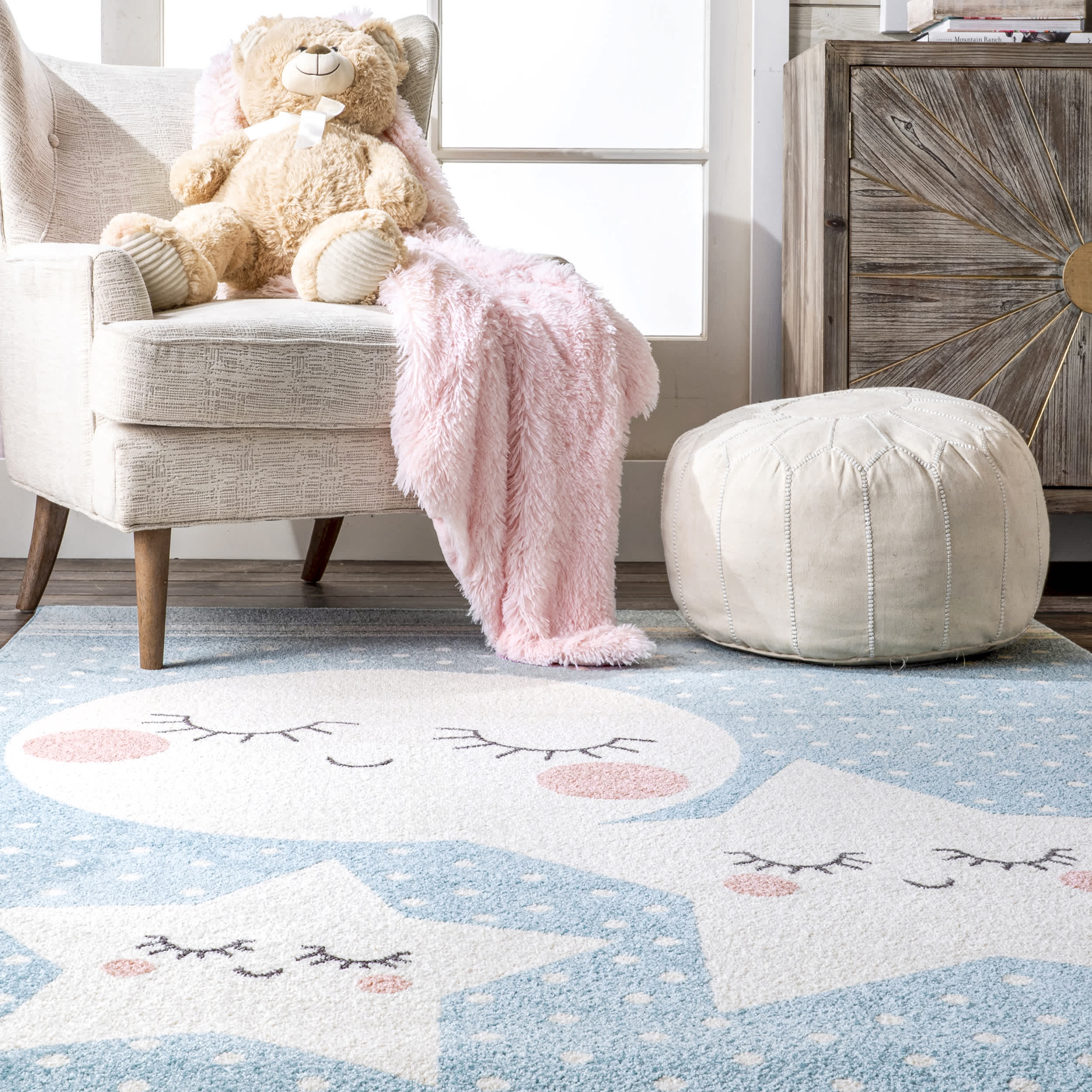 Dream Night Sky Nursery Area Rug - Image 8