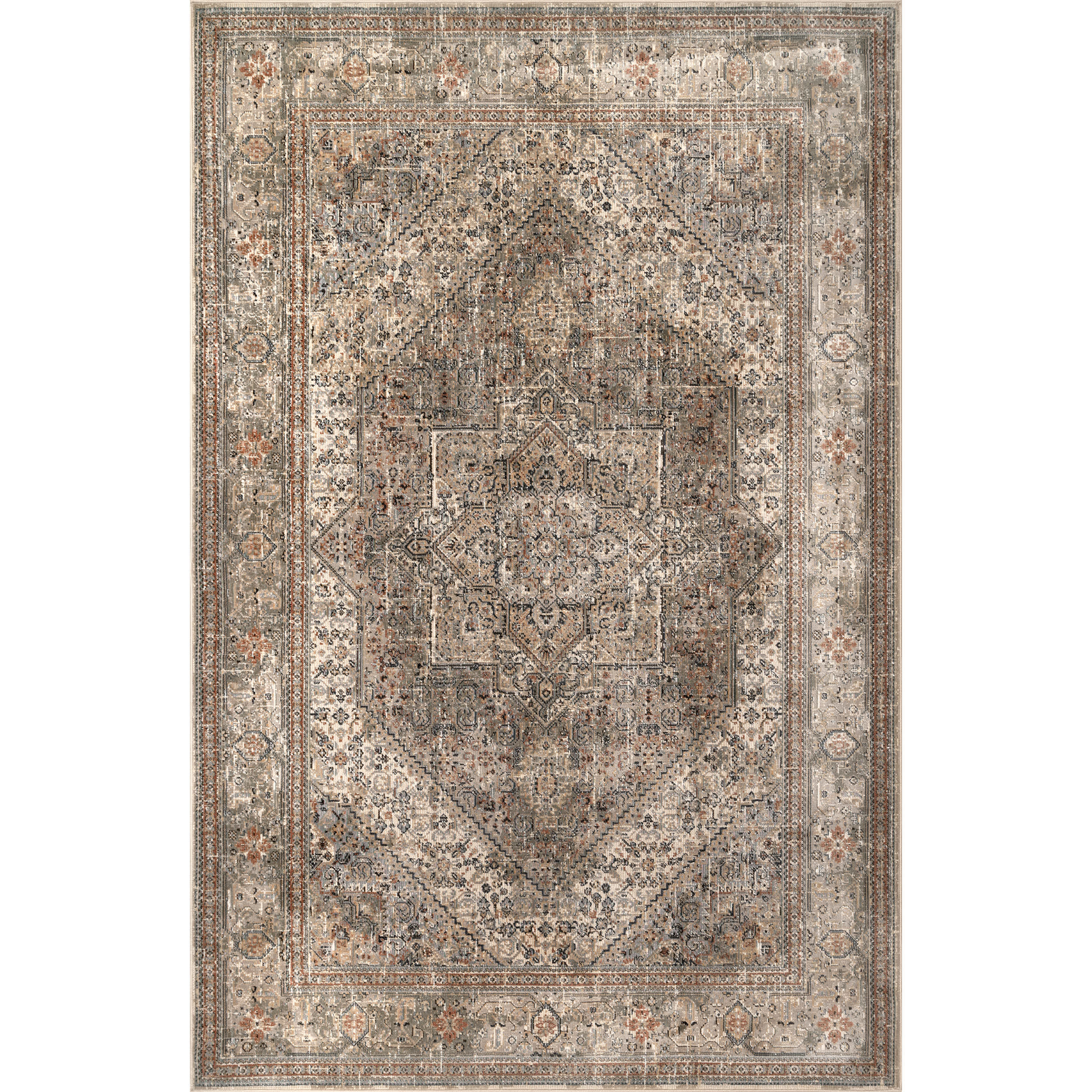 Carol Traditional Medallion Area Rug
