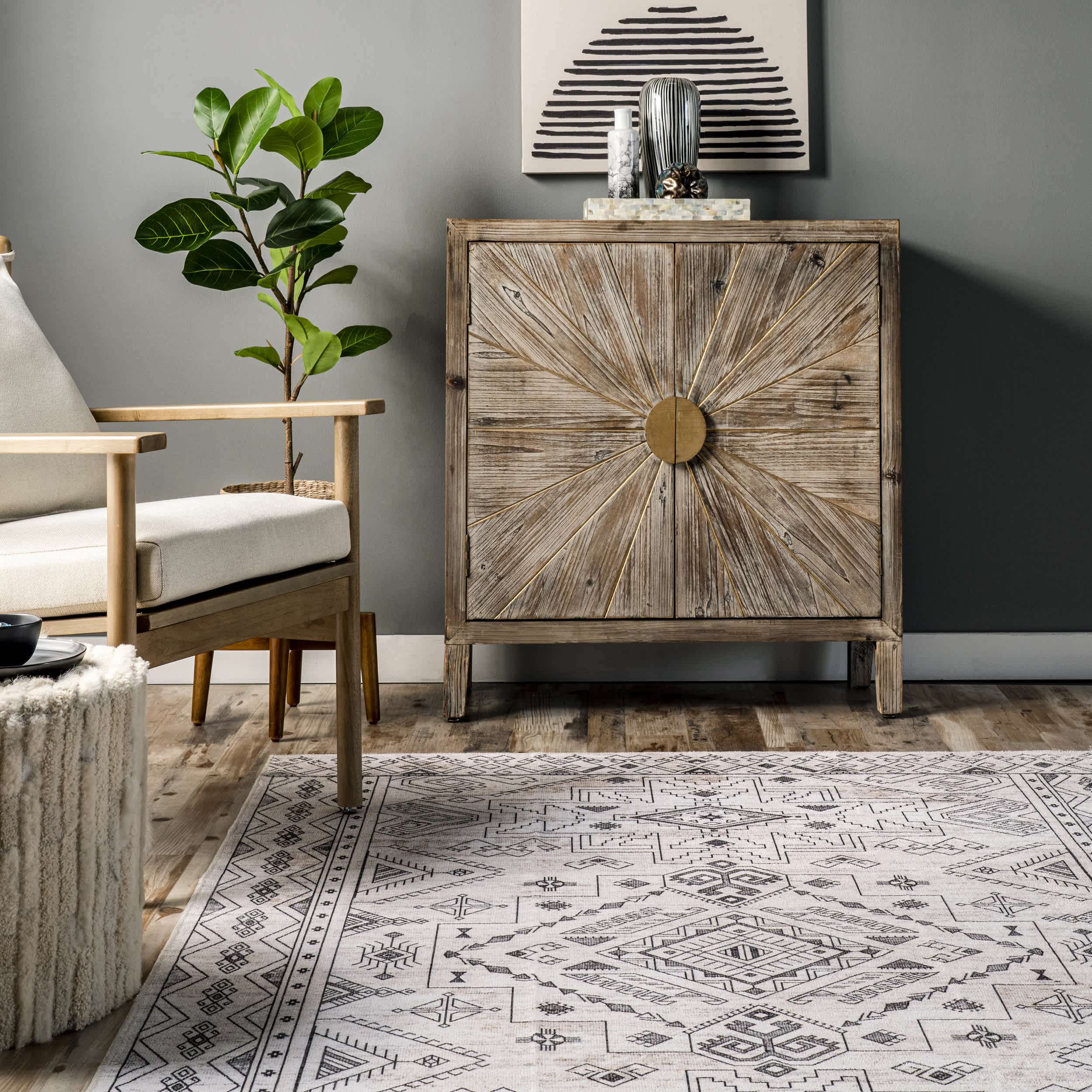 Marley Geometric Bordered Area Rug - Image 8