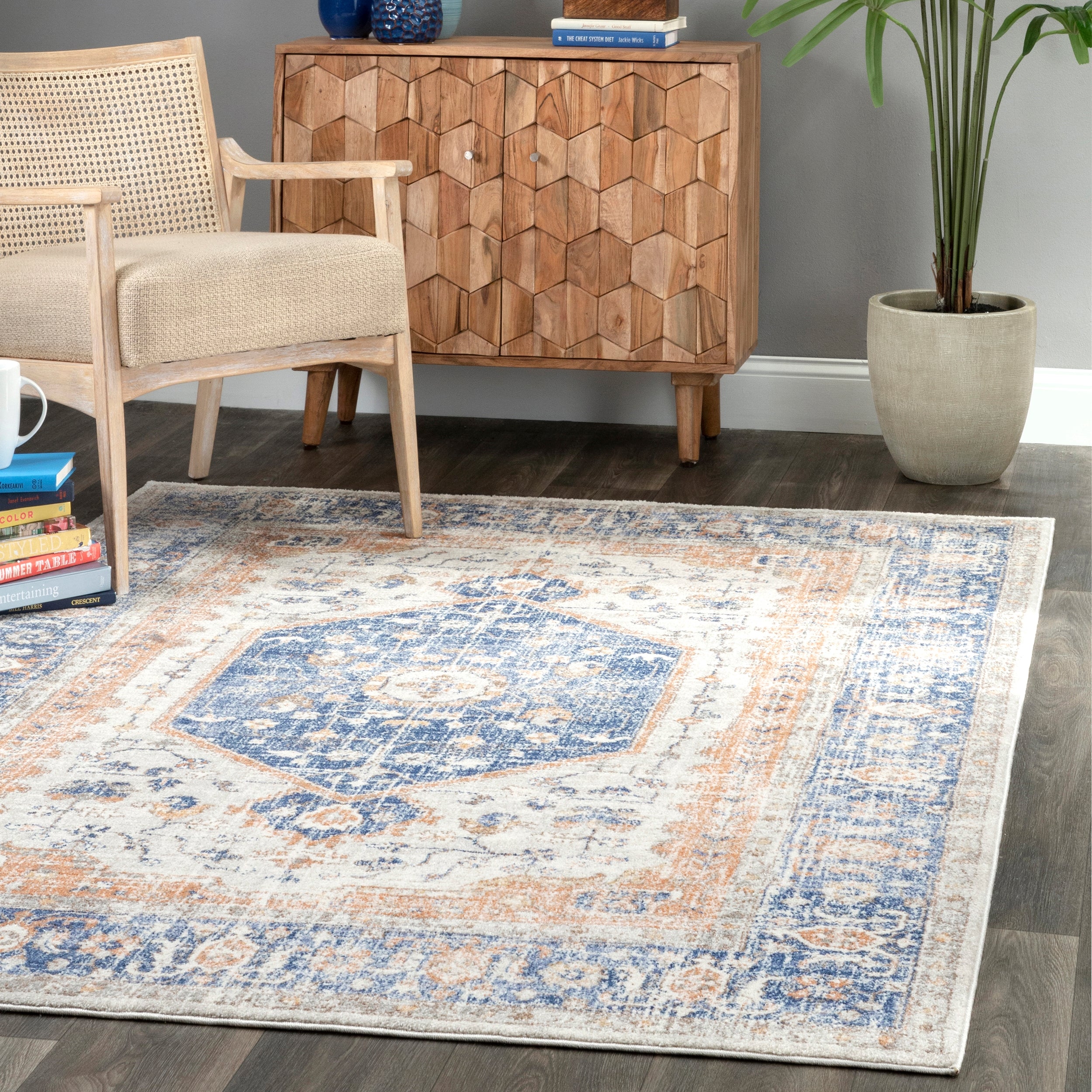 Jacquie Vintage Floral Area Rug - Image 14