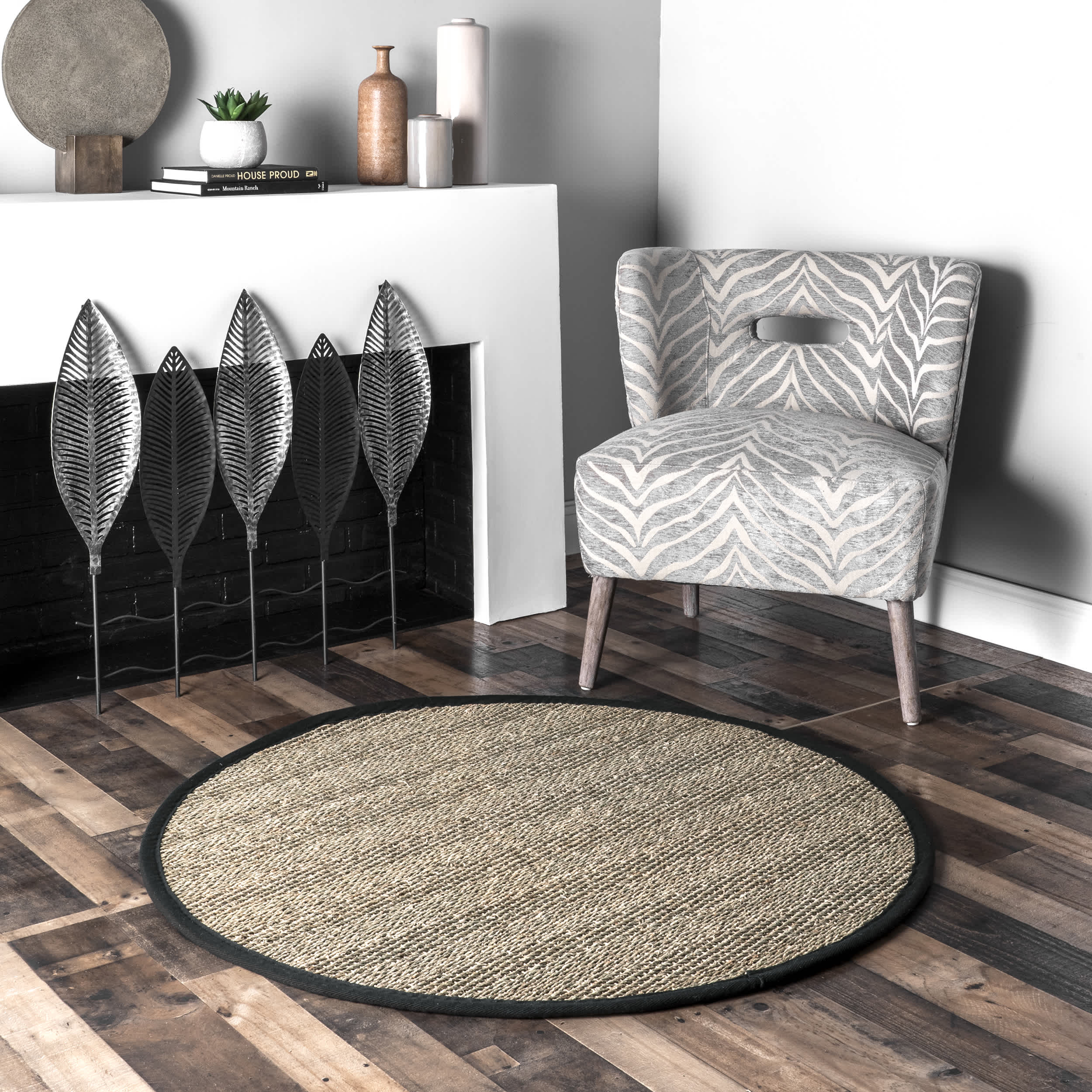 Larnaca Seagrass Herringbone Indoor/Outdoor Area Rug - Image 12
