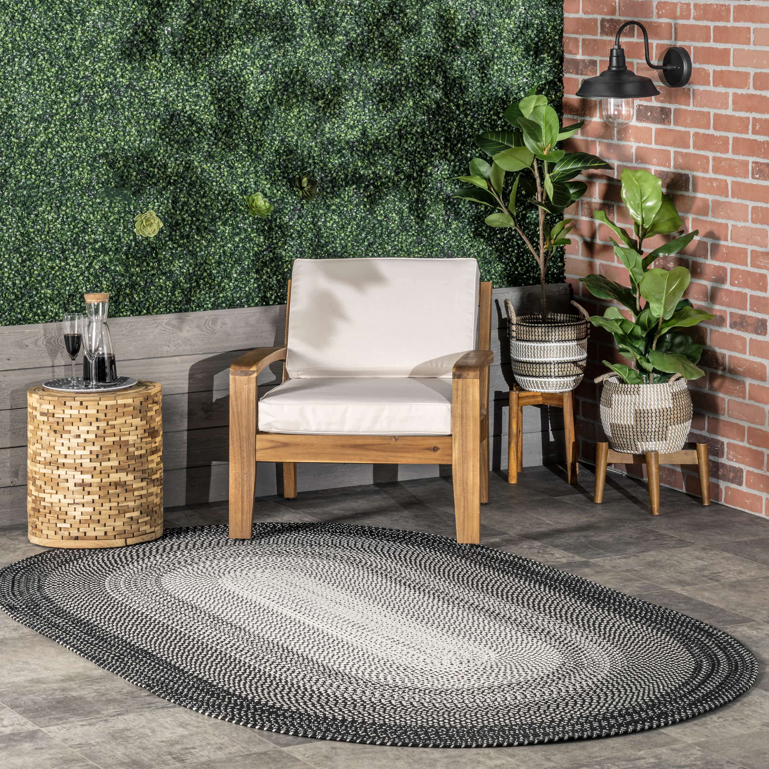 Juliana Ombre Braided Indoor/Outdoor Area Rug - Image 2