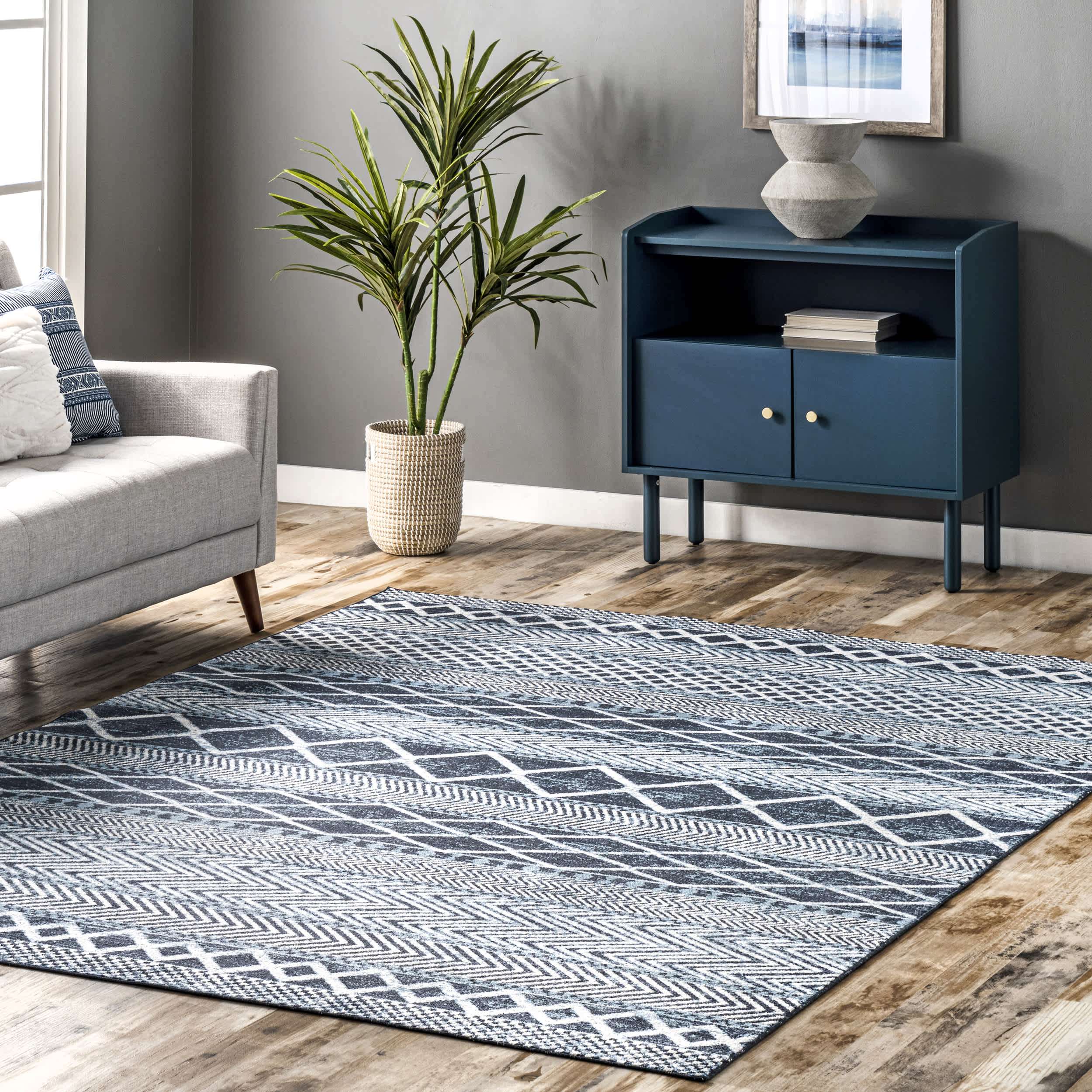 Ginnie Washable Banded Area Rug - Image 2
