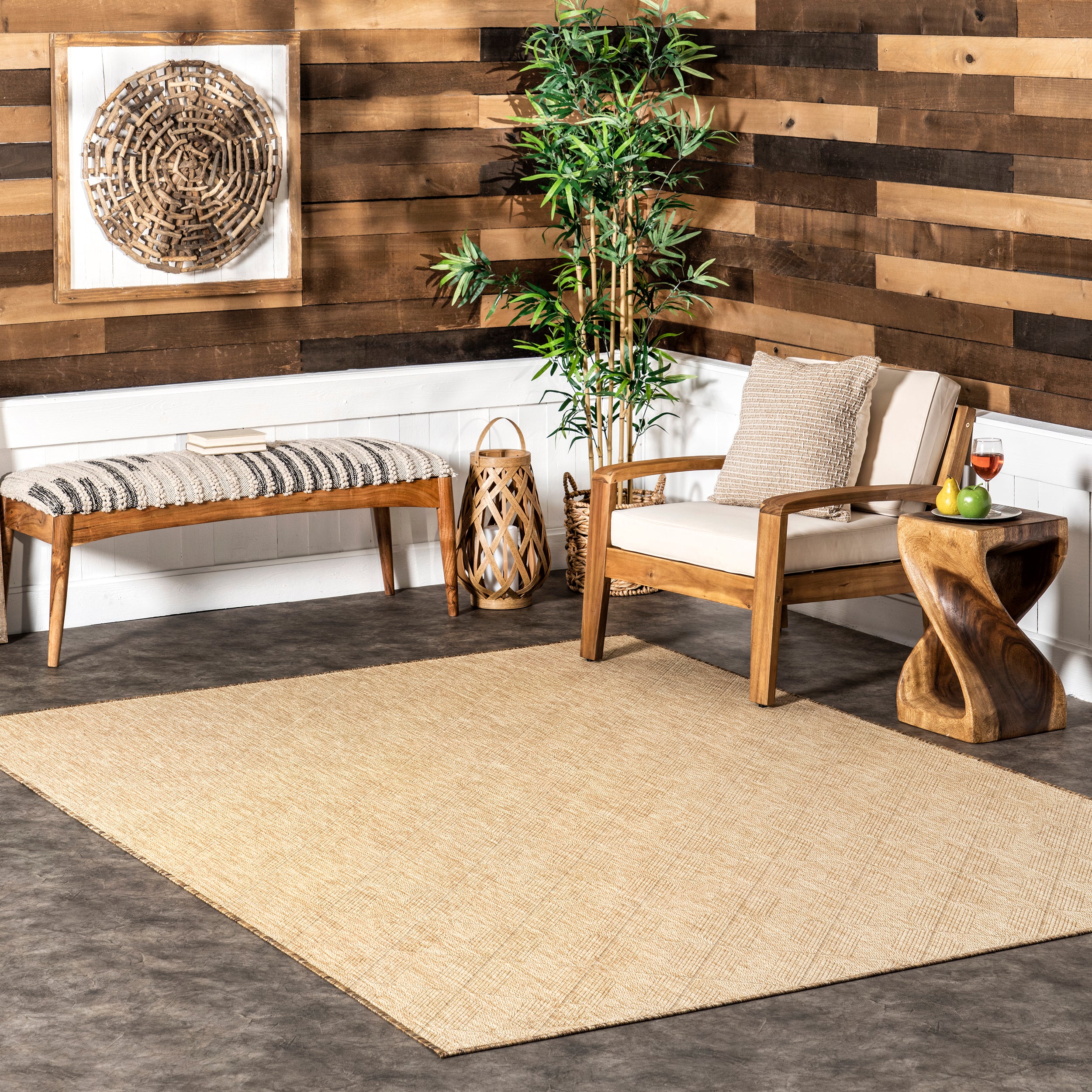Ray Diamond Indoor/Outdoor Area Rug - Image 2