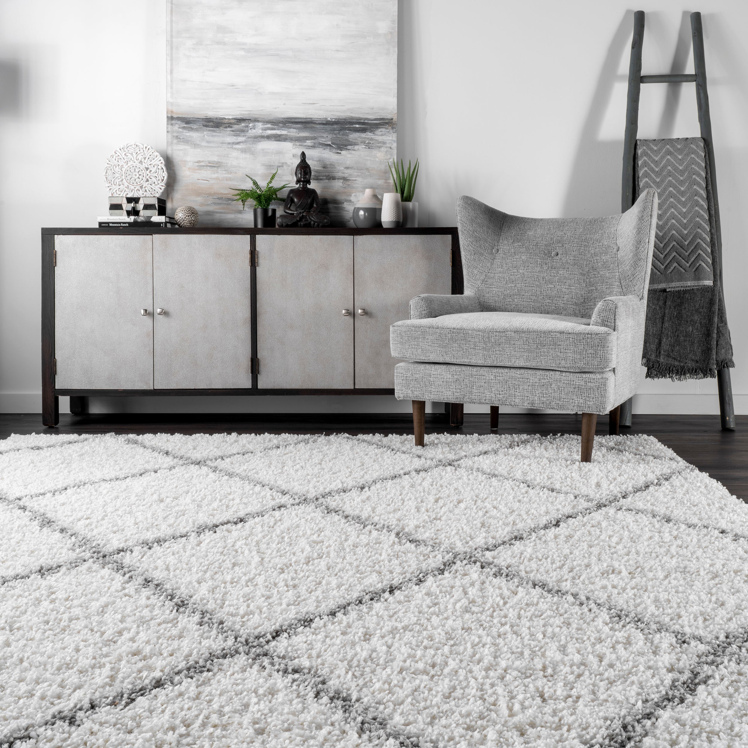 Tess Moroccan Shag Area Rug - Image 8