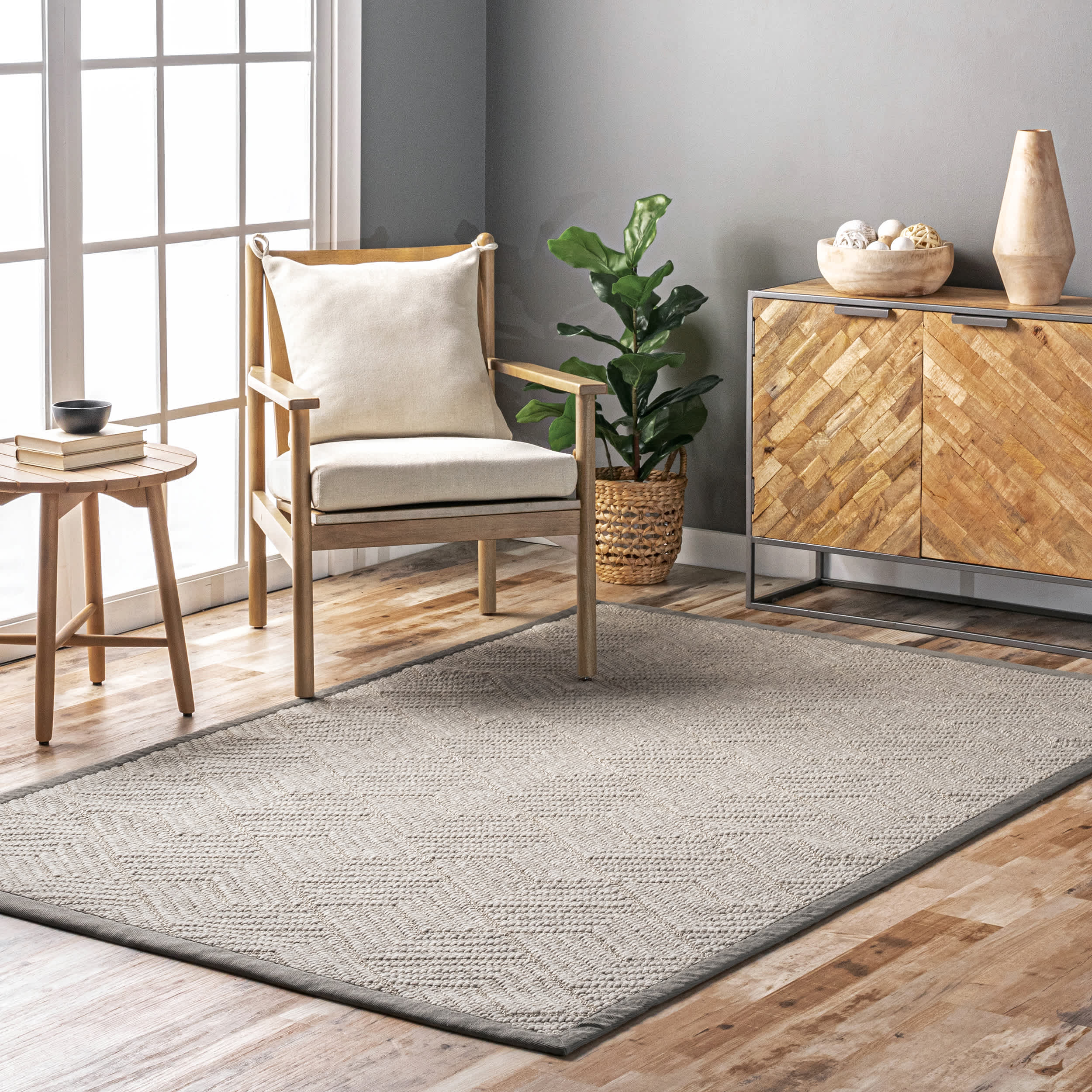 Natural Textured Suzanne Area Rug - Image 7