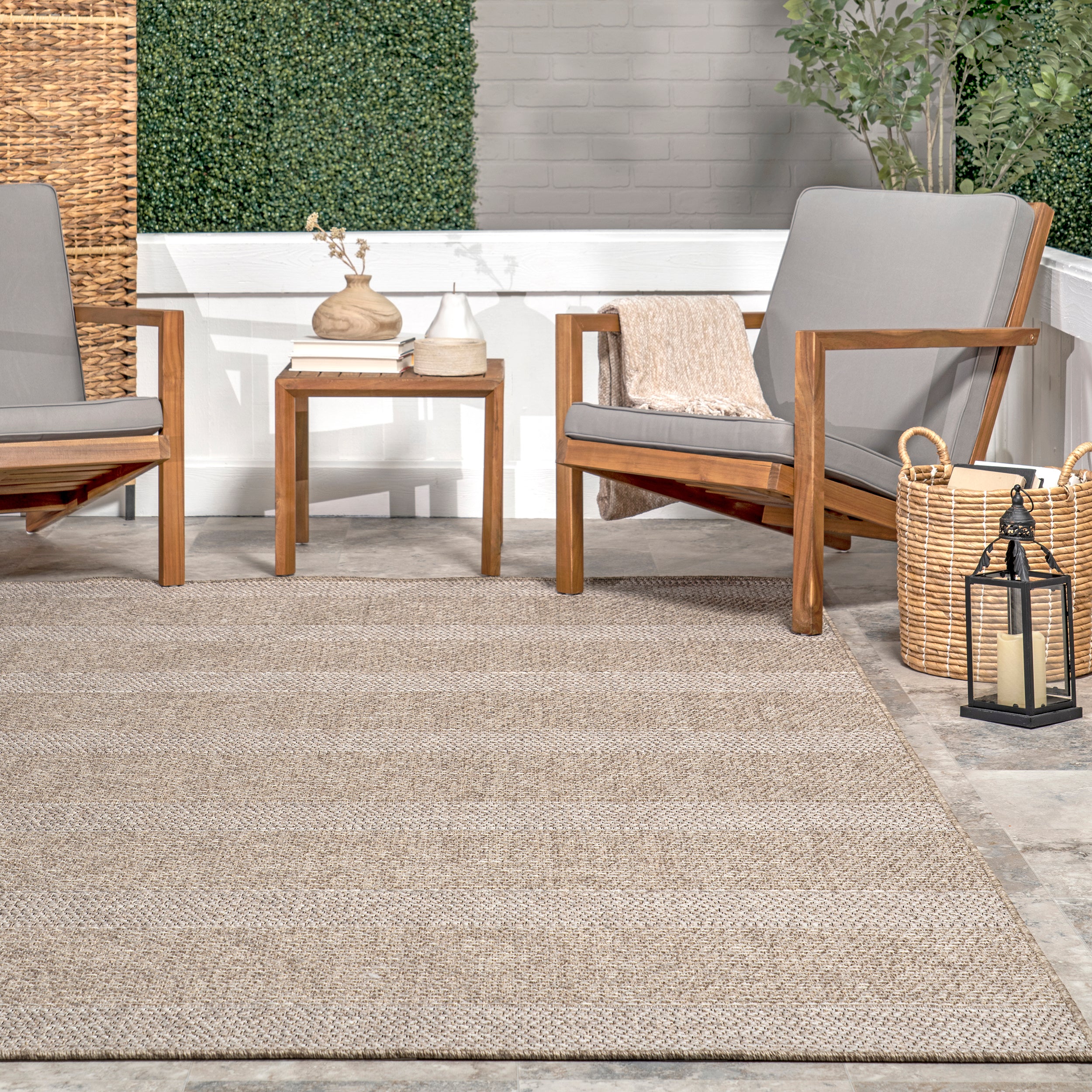 Kiana Faded Striped Indoor/Outdoor Area Rug - Image 8